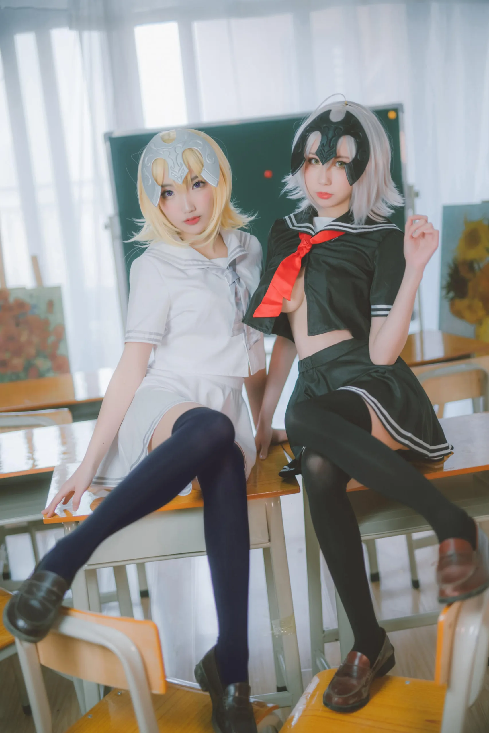 西园寺南歌 黑白贞德 JK制服 24P - 第1张写真大图