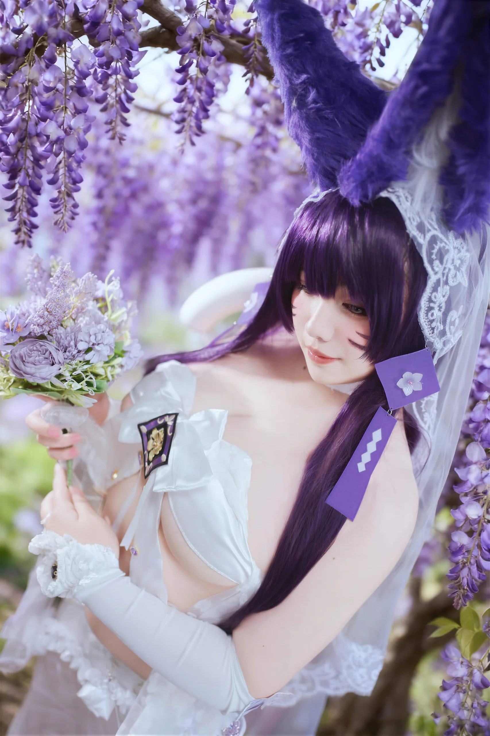 阿半今天很开心 碧蓝航线 武藏誓约花嫁 - 第9张写真大图