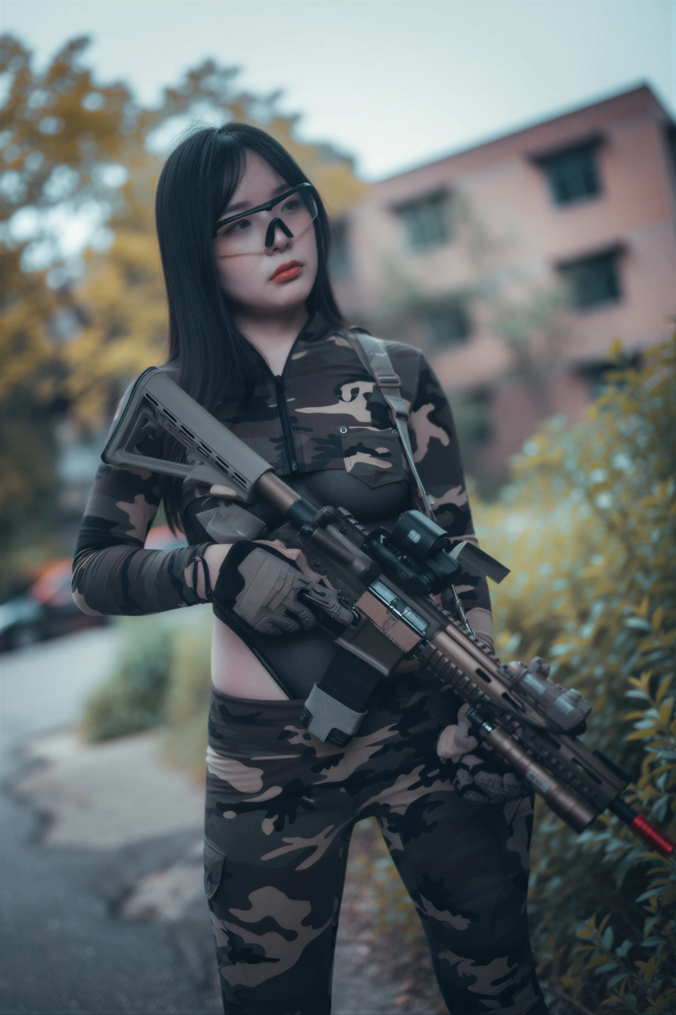 DJAWA Photo – Pia Loose and Tight Combat Green & Camo77P／588MB - 第2张写真大图