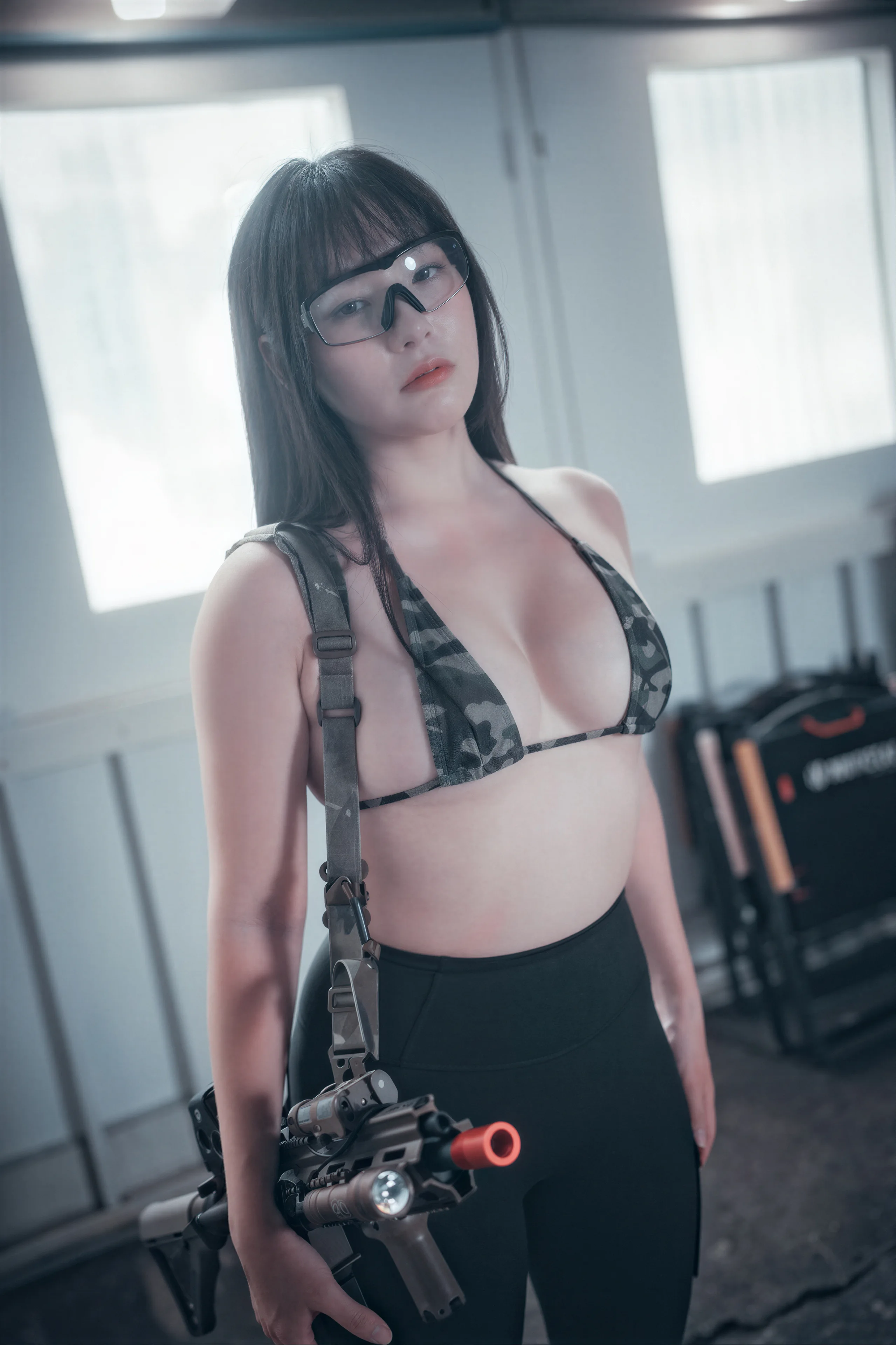 DJAWA Photo – Pia Loose and Tight Combat Green & Camo77P／588MB - 第54张写真大图