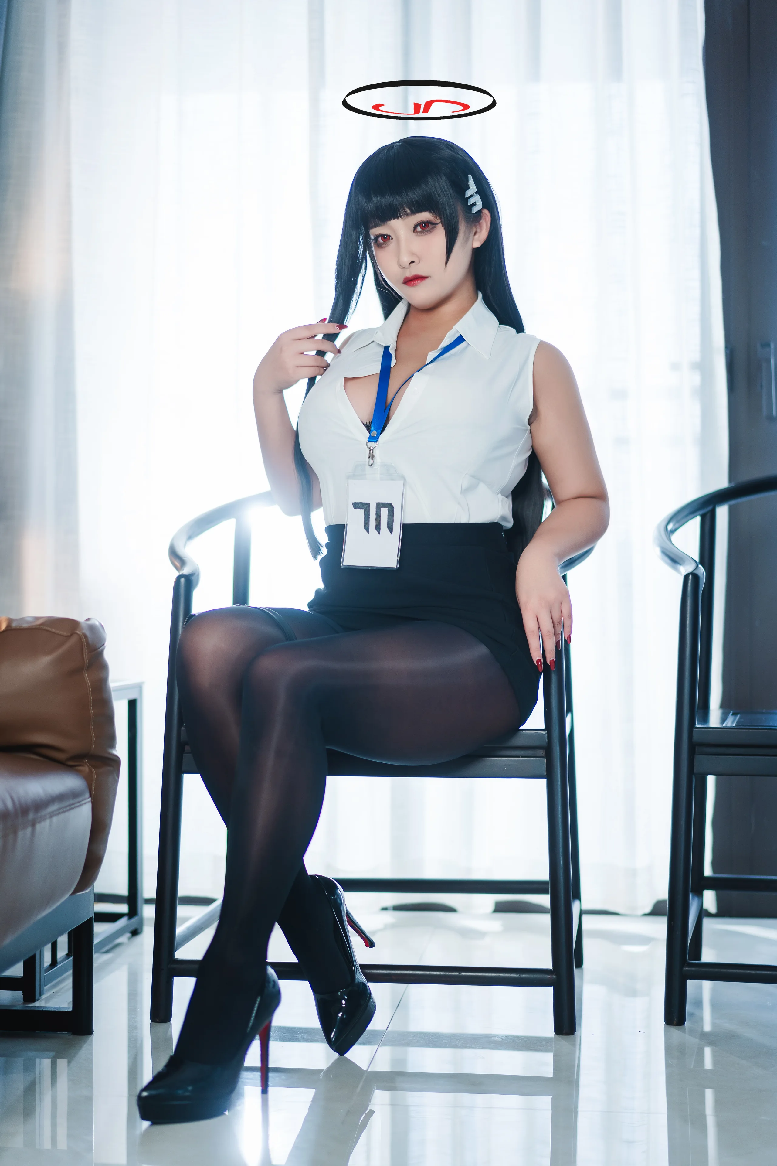 洛璃 LoLiSAMA 蔚蓝档案 调月莉音 72P - 第1张写真大图