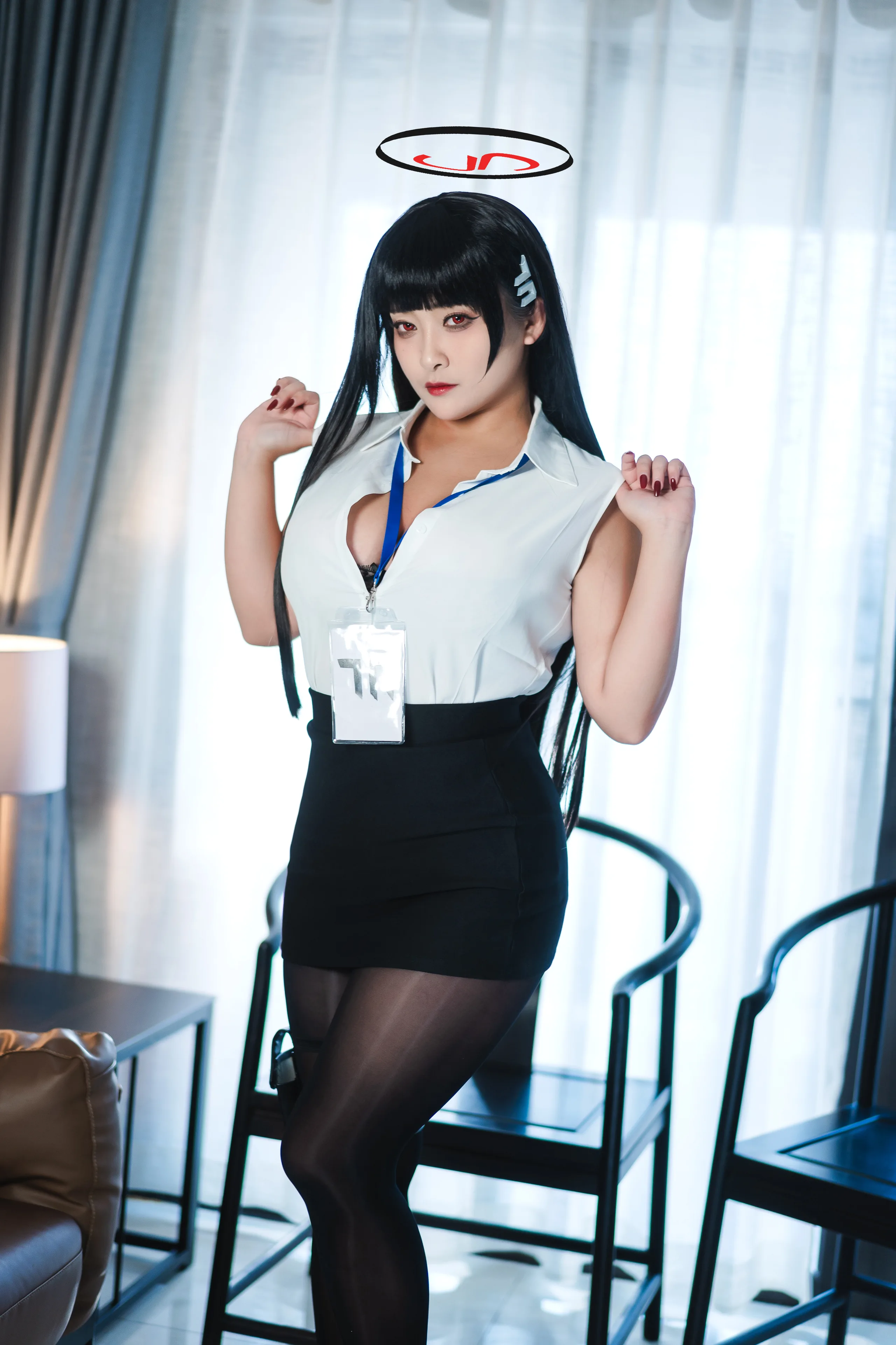 洛璃 LoLiSAMA 蔚蓝档案 调月莉音 72P - 第14张写真大图