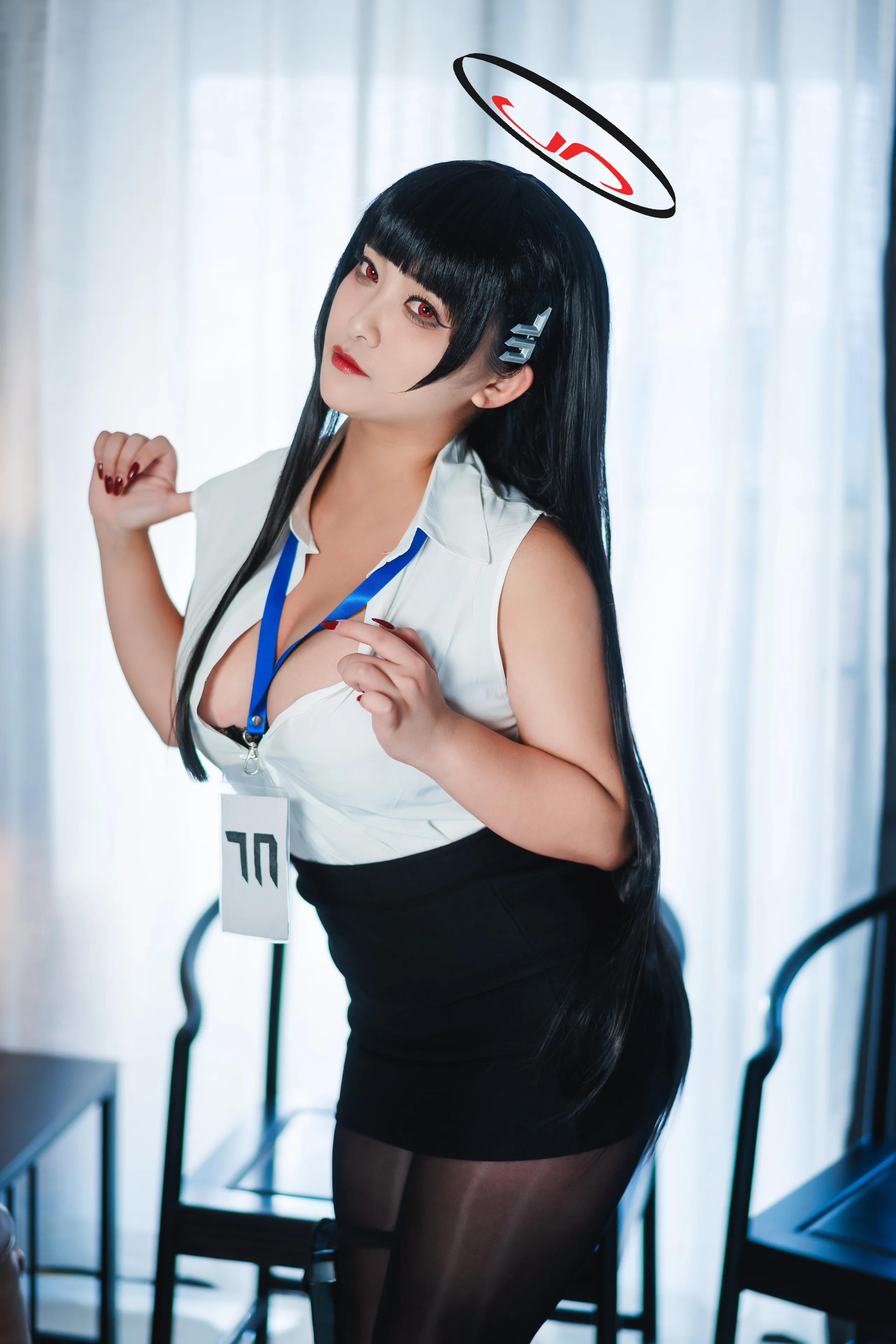 洛璃 LoLiSAMA 蔚蓝档案 调月莉音 72P - 第15张写真大图