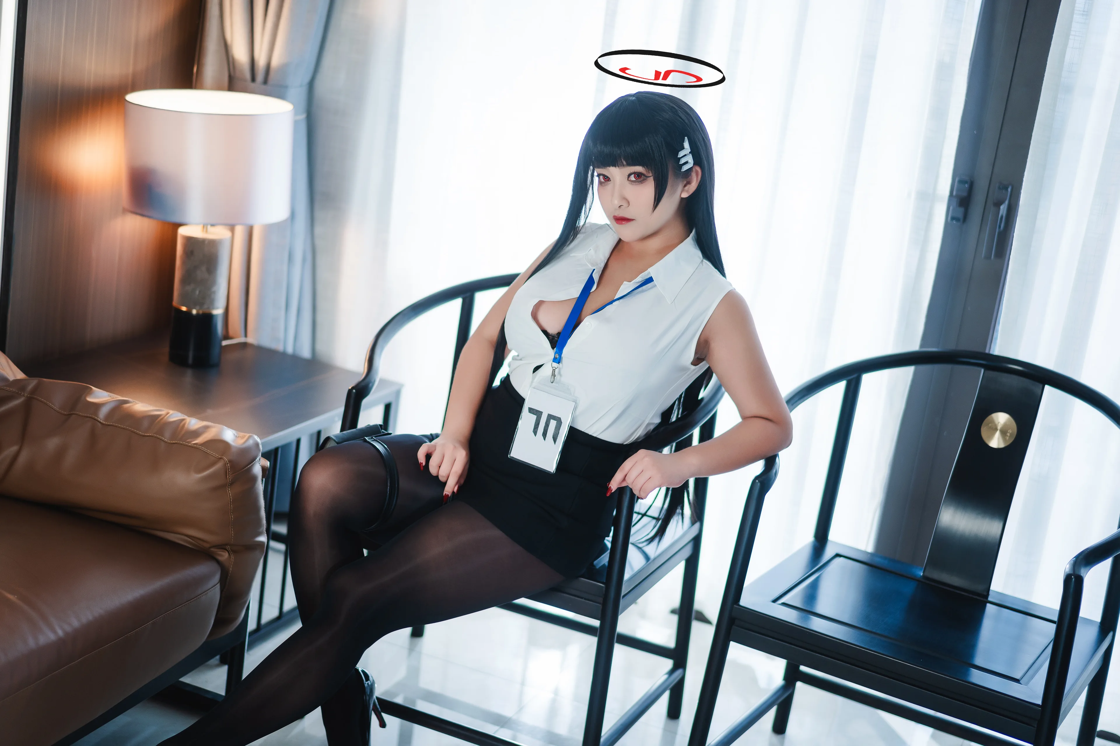 洛璃 LoLiSAMA 蔚蓝档案 调月莉音 72P - 第2张写真大图