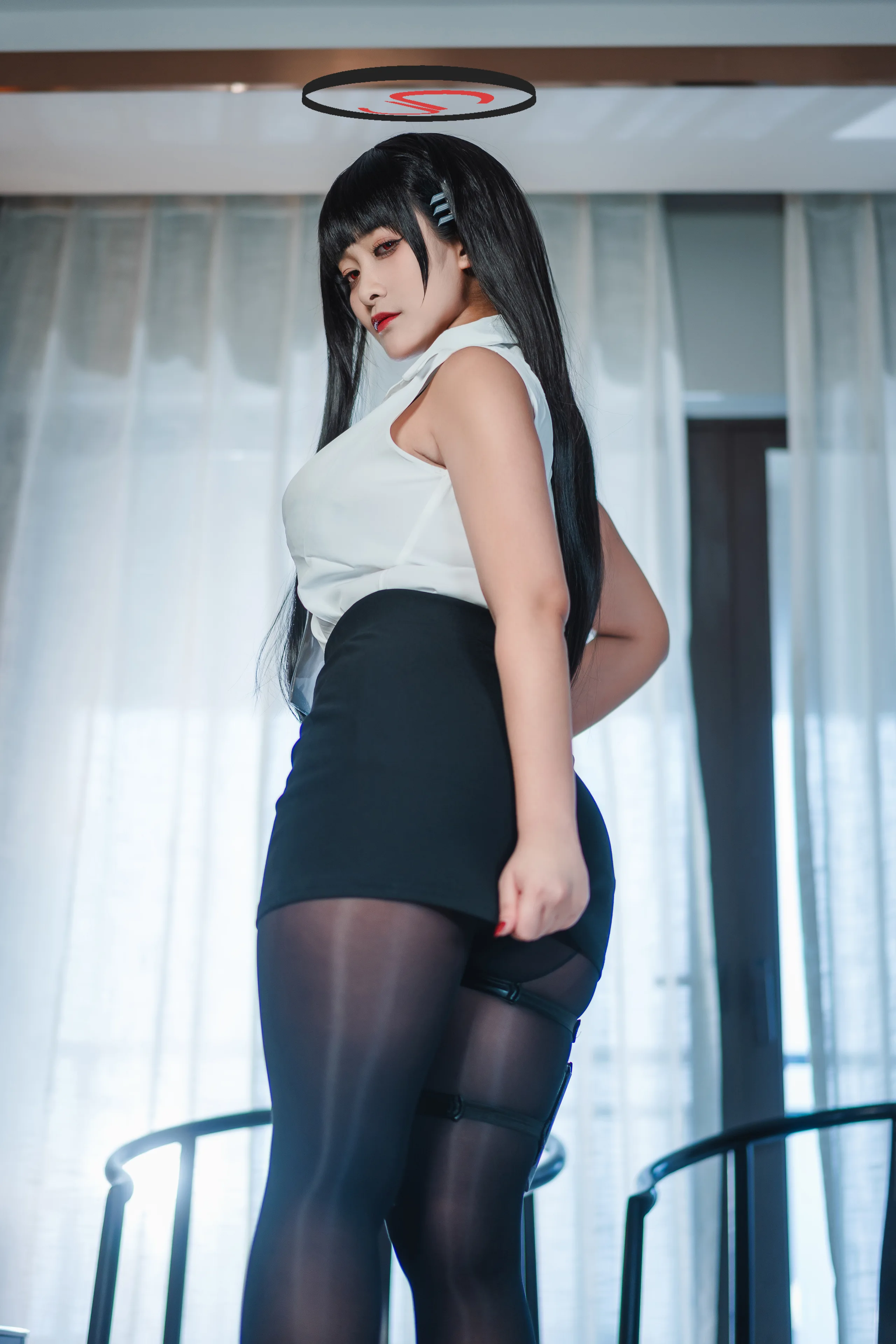 洛璃 LoLiSAMA 蔚蓝档案 调月莉音 72P - 第21张写真大图