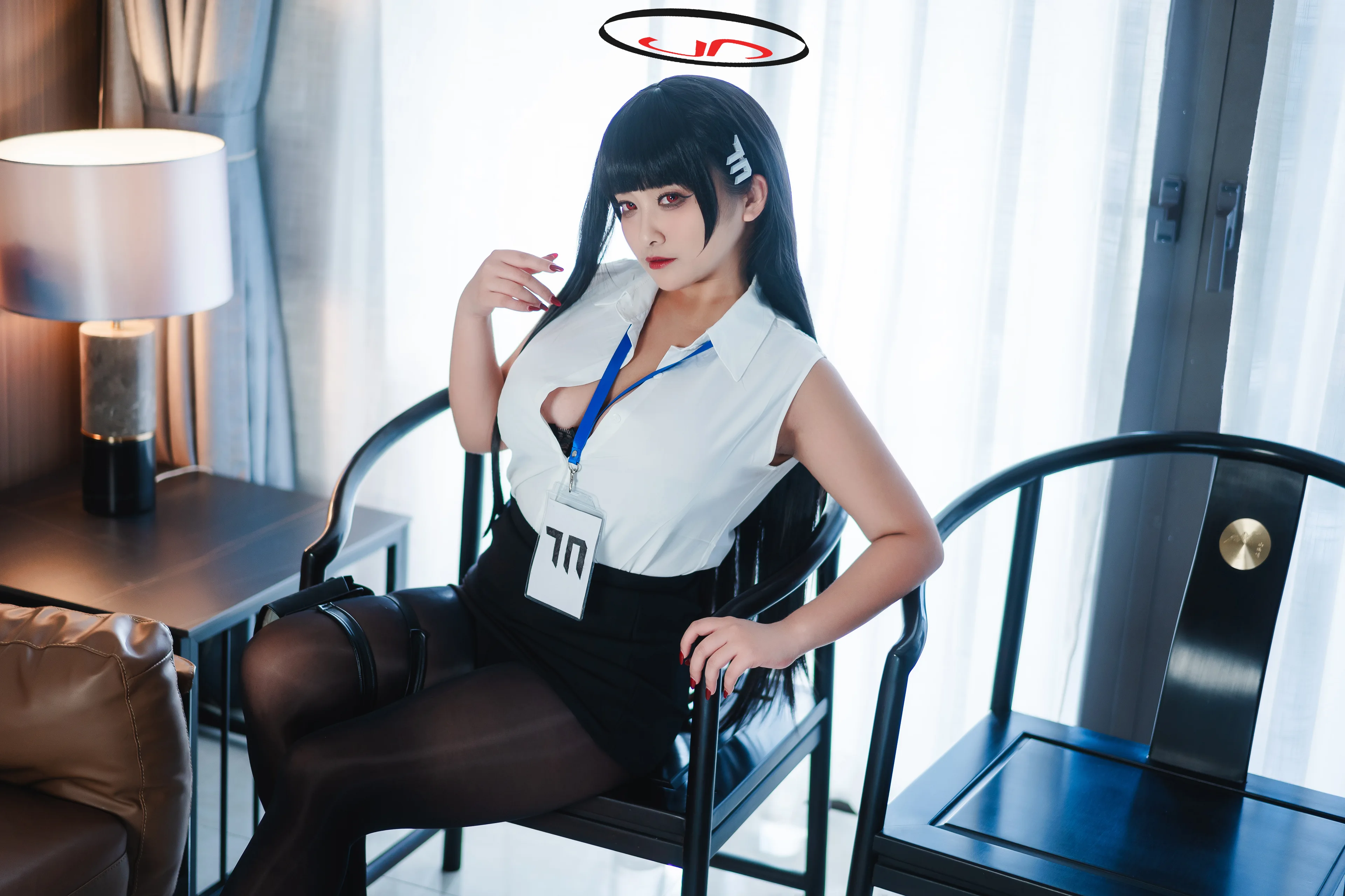洛璃 LoLiSAMA 蔚蓝档案 调月莉音 72P - 第4张写真大图