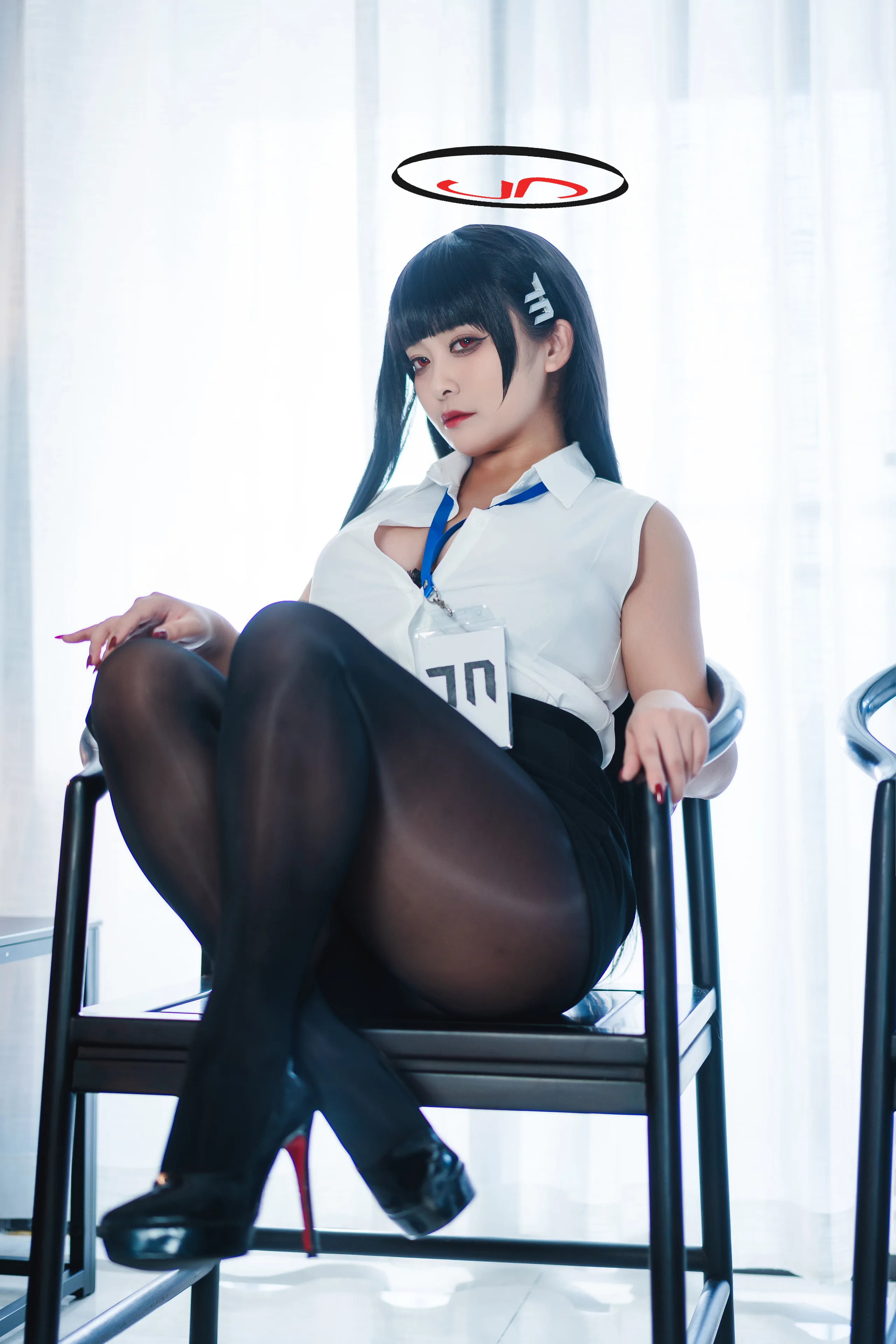 洛璃 LoLiSAMA 蔚蓝档案 调月莉音 72P - 第5张写真大图