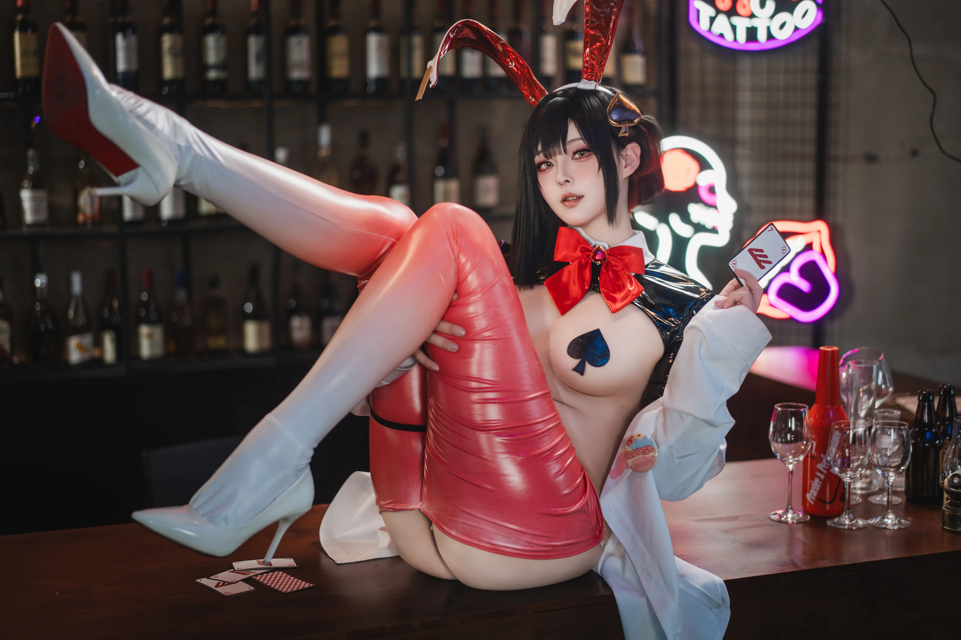 Natsuko夏夏子 NIKKE 露姬·逆兔女郎 63P - 第26张写真大图