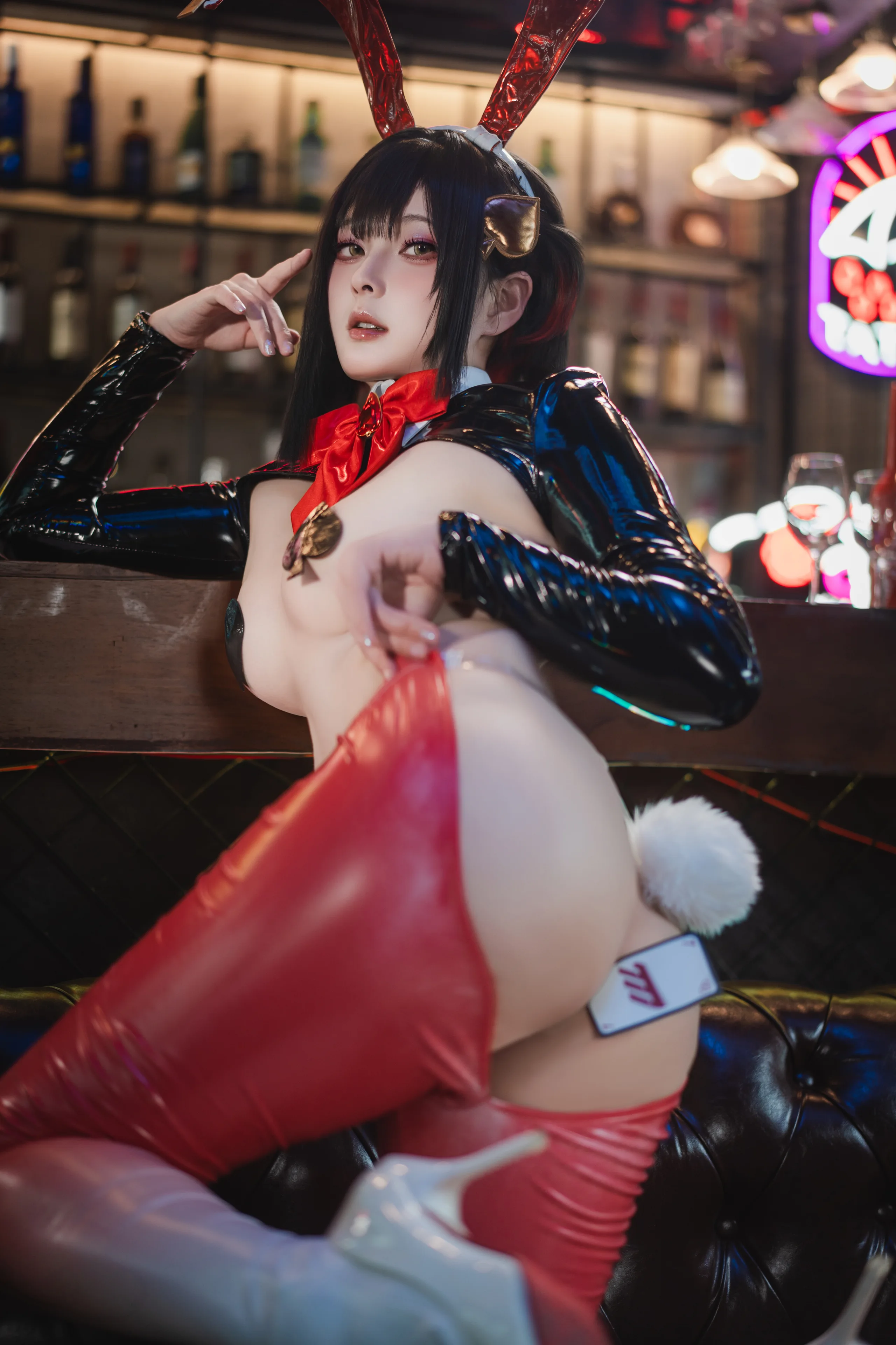 Natsuko夏夏子 NIKKE 露姬·逆兔女郎 63P - 第8张写真大图