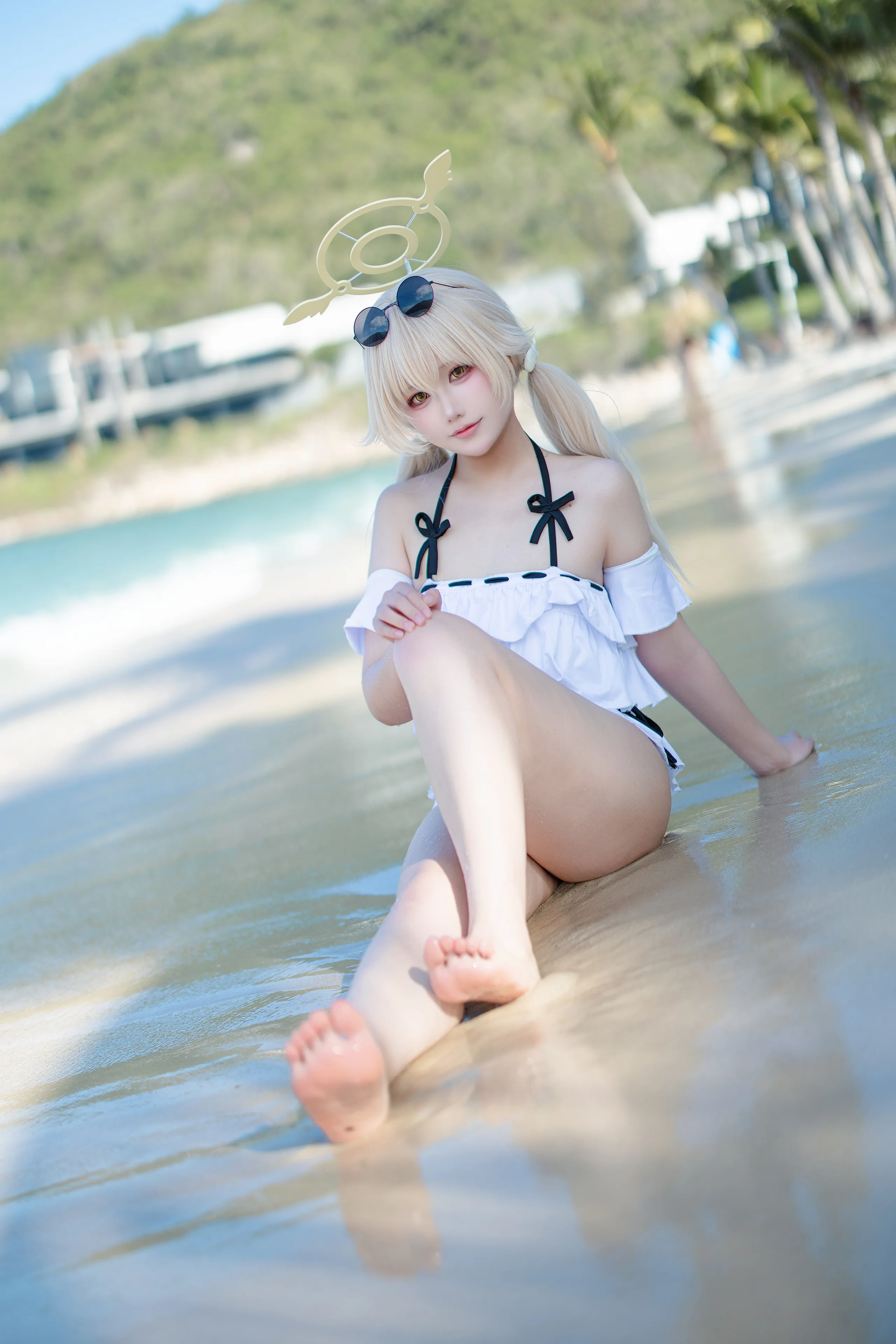 lunananya 蔚蓝档案 阿慈谷日富美泳装 26P - 第4张写真大图