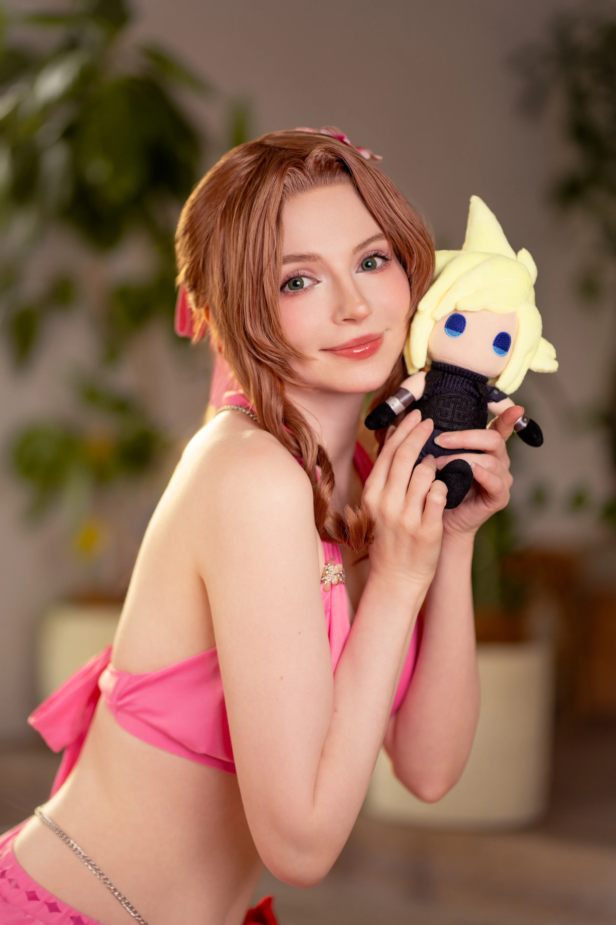 Peach milky &Aerith Tifa swimsuit 55P - 第3张写真大图