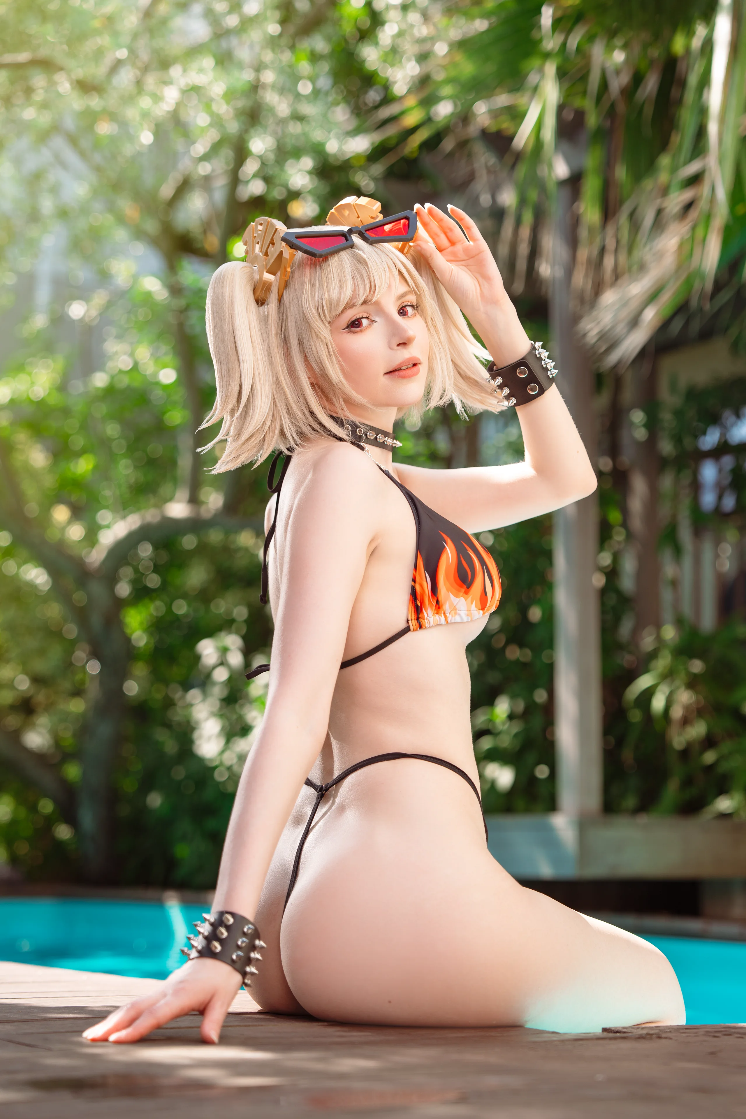 Peach milky Burnice bikini 30P - 第16张写真大图
