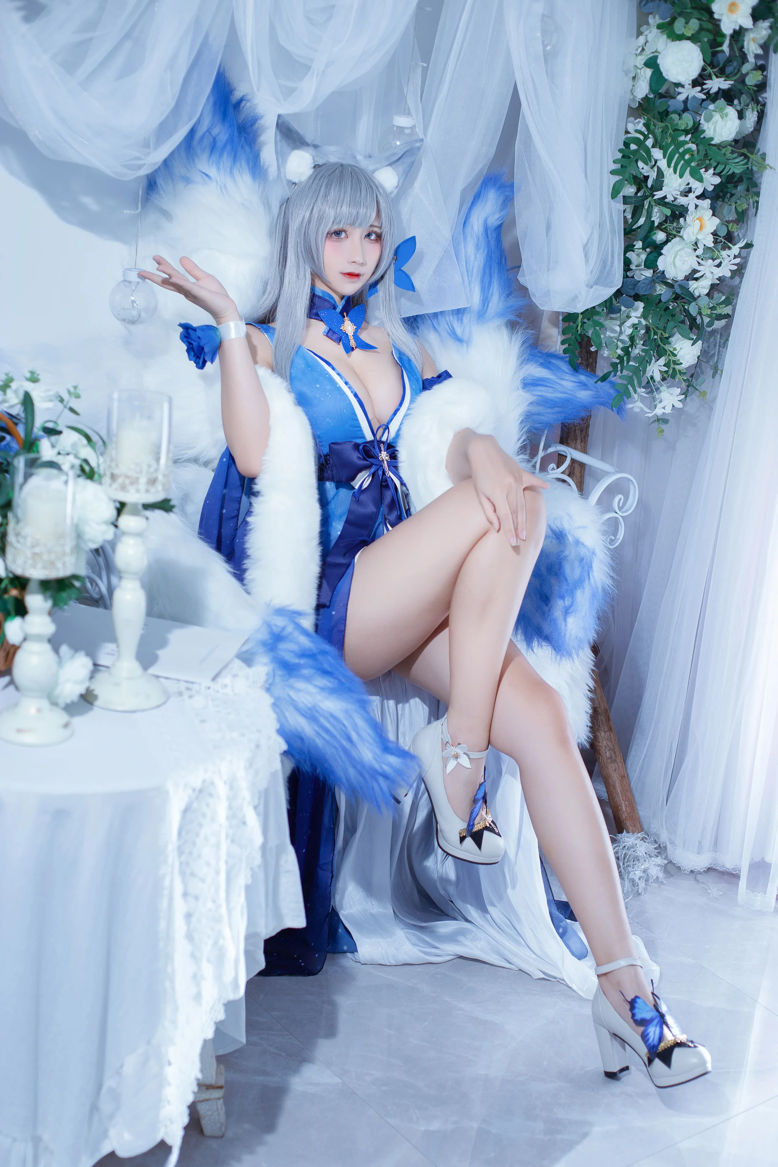 九曲Jean 碧蓝航线 信浓礼服 9P - 第2张写真大图