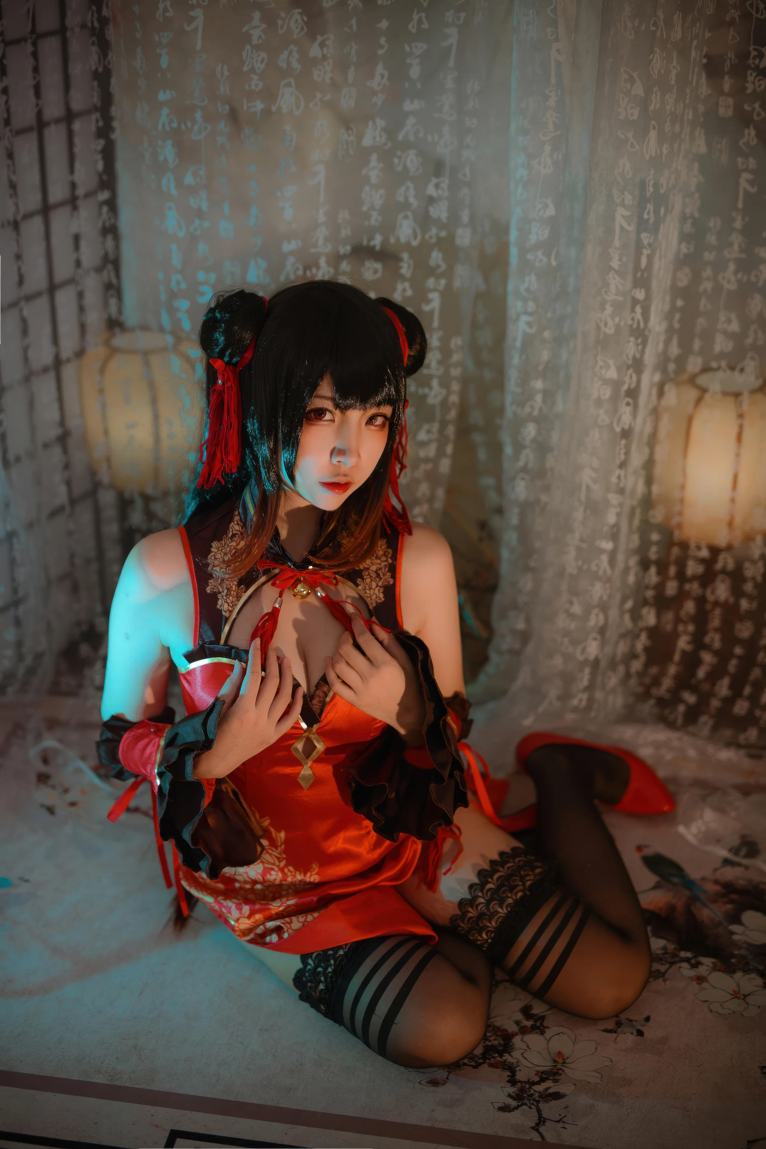 二佐Nisa 时崎狂三 新春旗袍 15P - 第14张写真大图