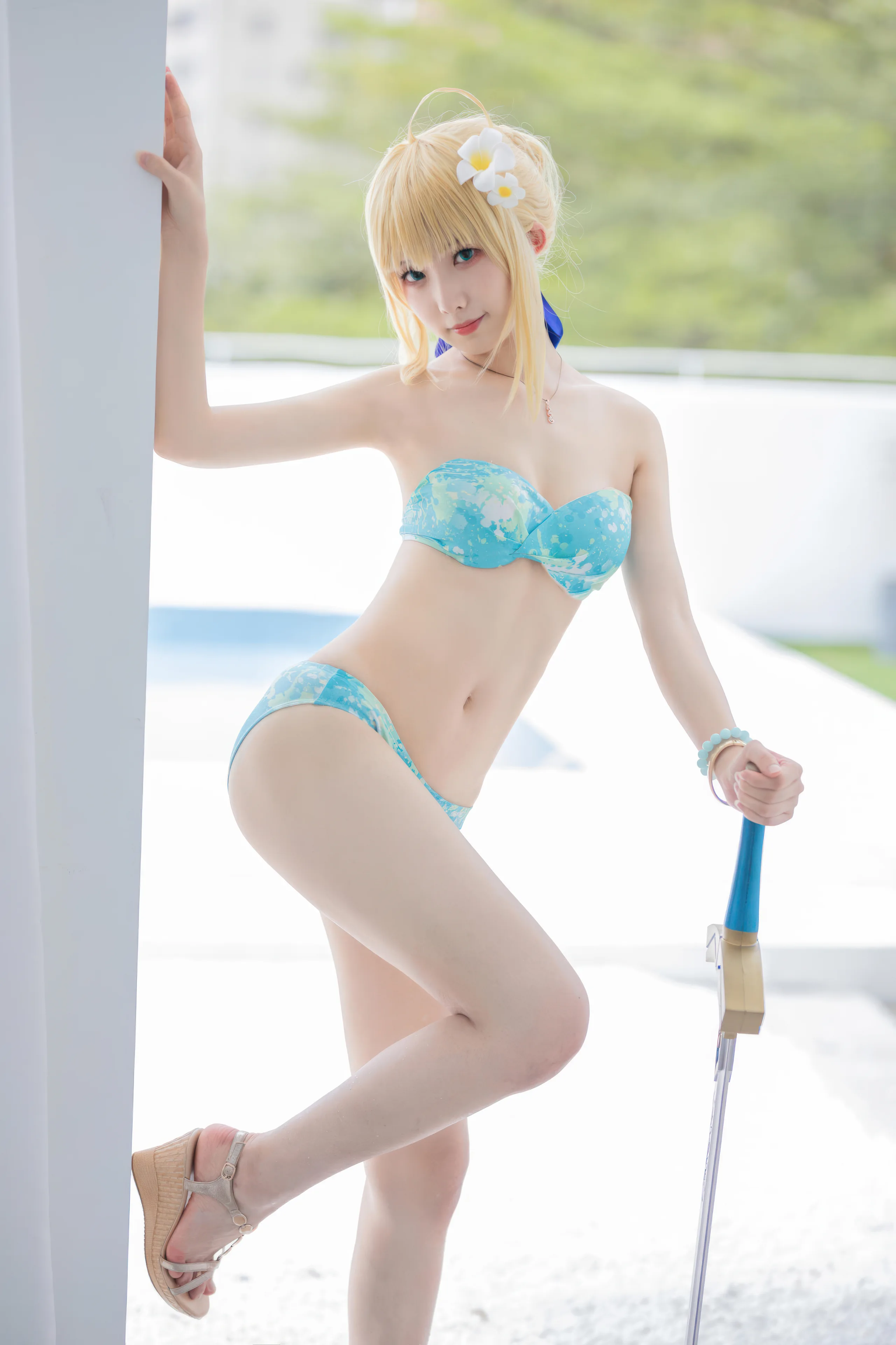 封疆疆v FGO Saber泳装 49P - 第31张写真大图