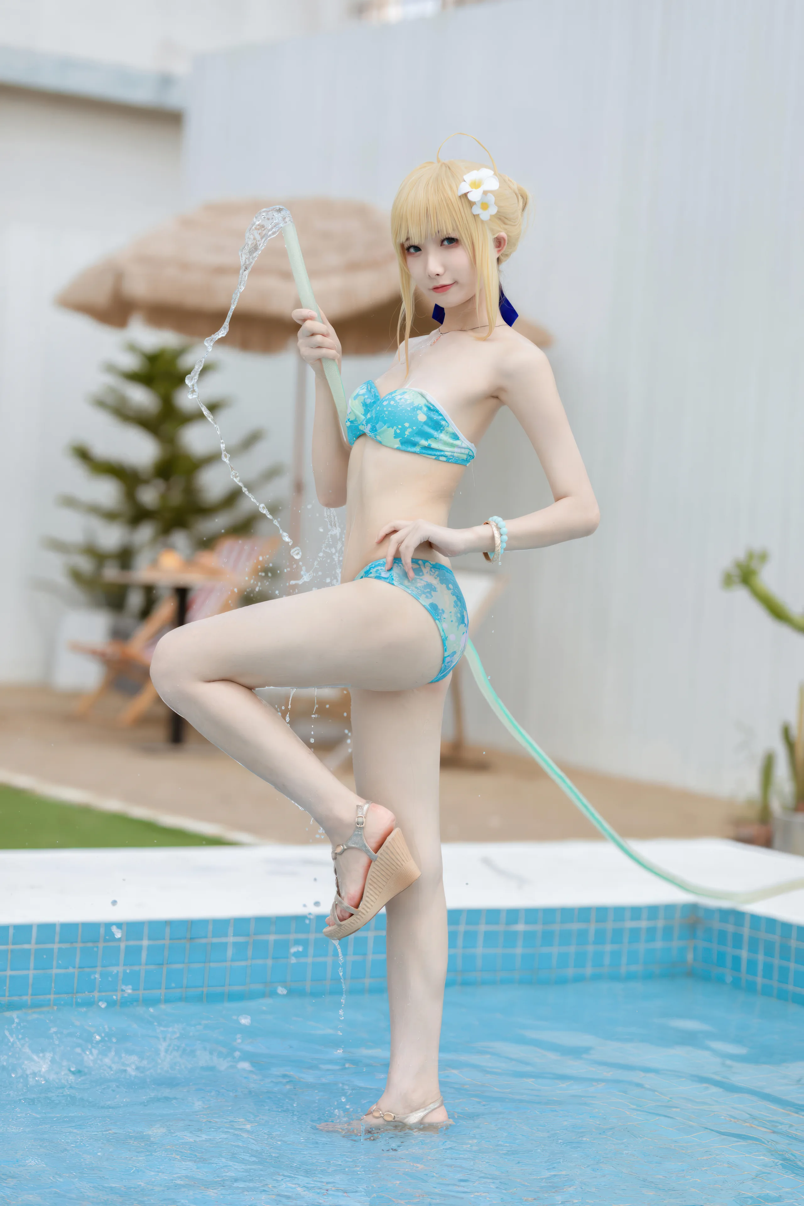 封疆疆v FGO Saber泳装 49P - 第38张写真大图