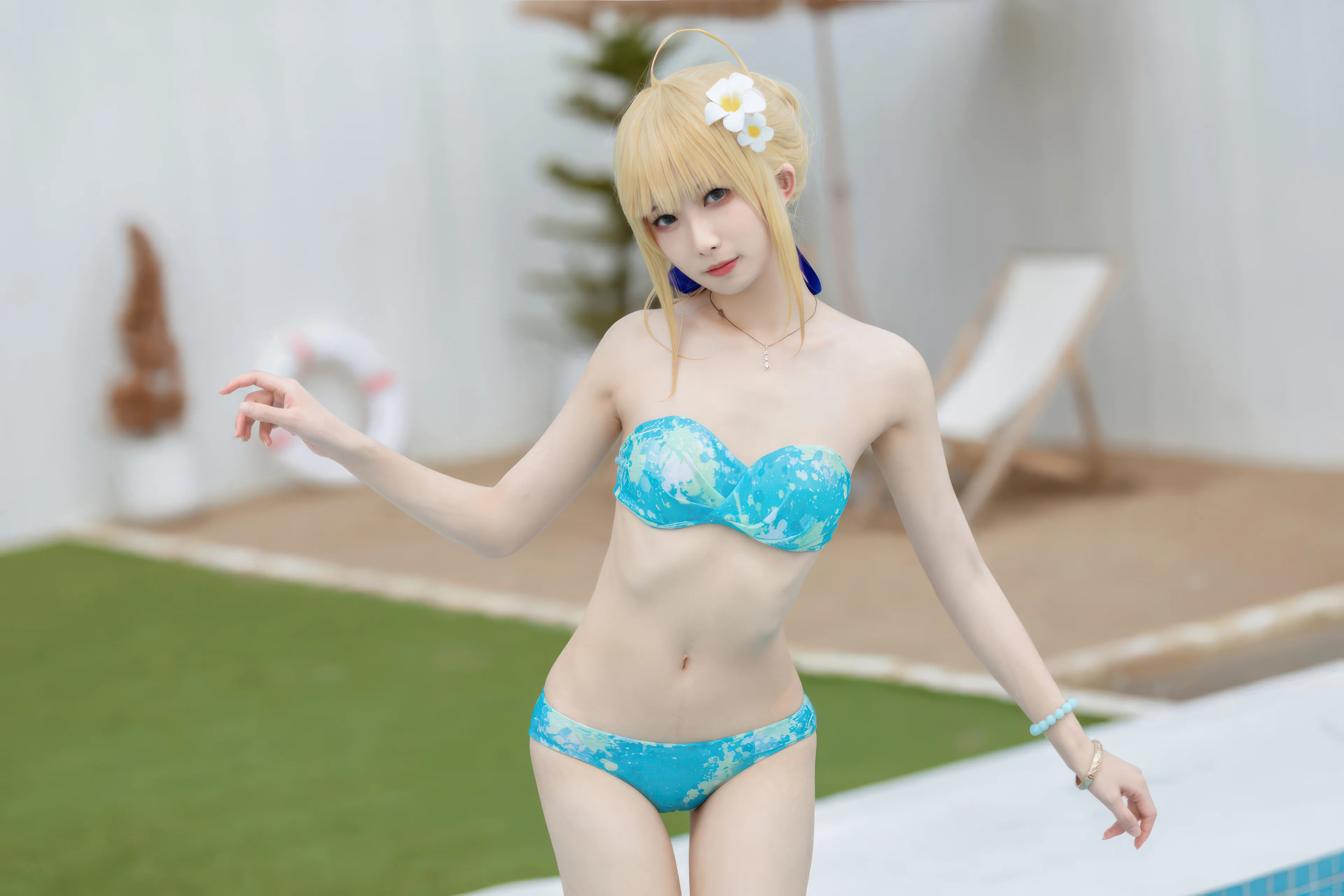 封疆疆v FGO Saber泳装 49P - 第42张写真大图