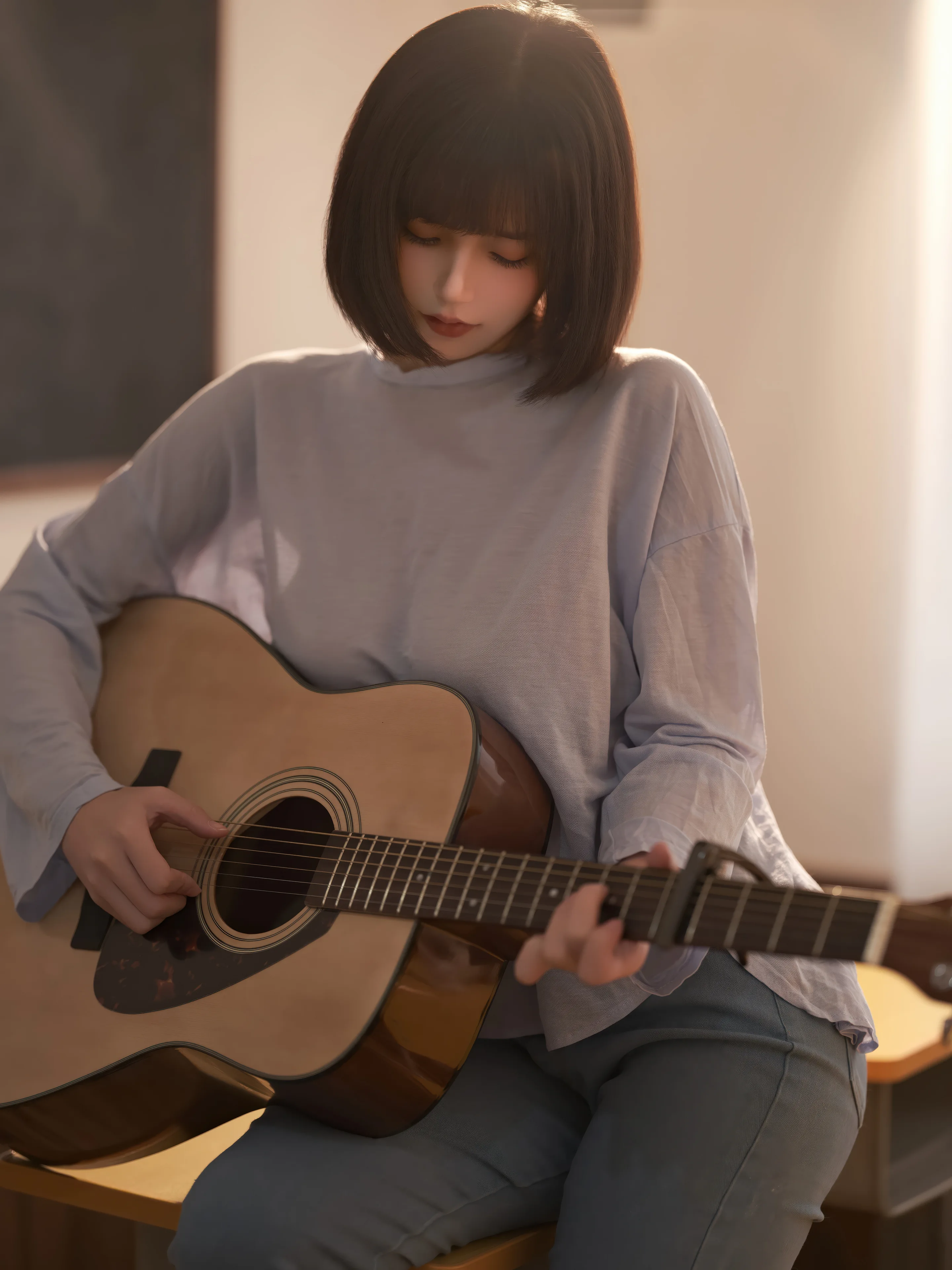 小仓千代w Patreon订阅 吉他少女 20P - 第4张写真大图