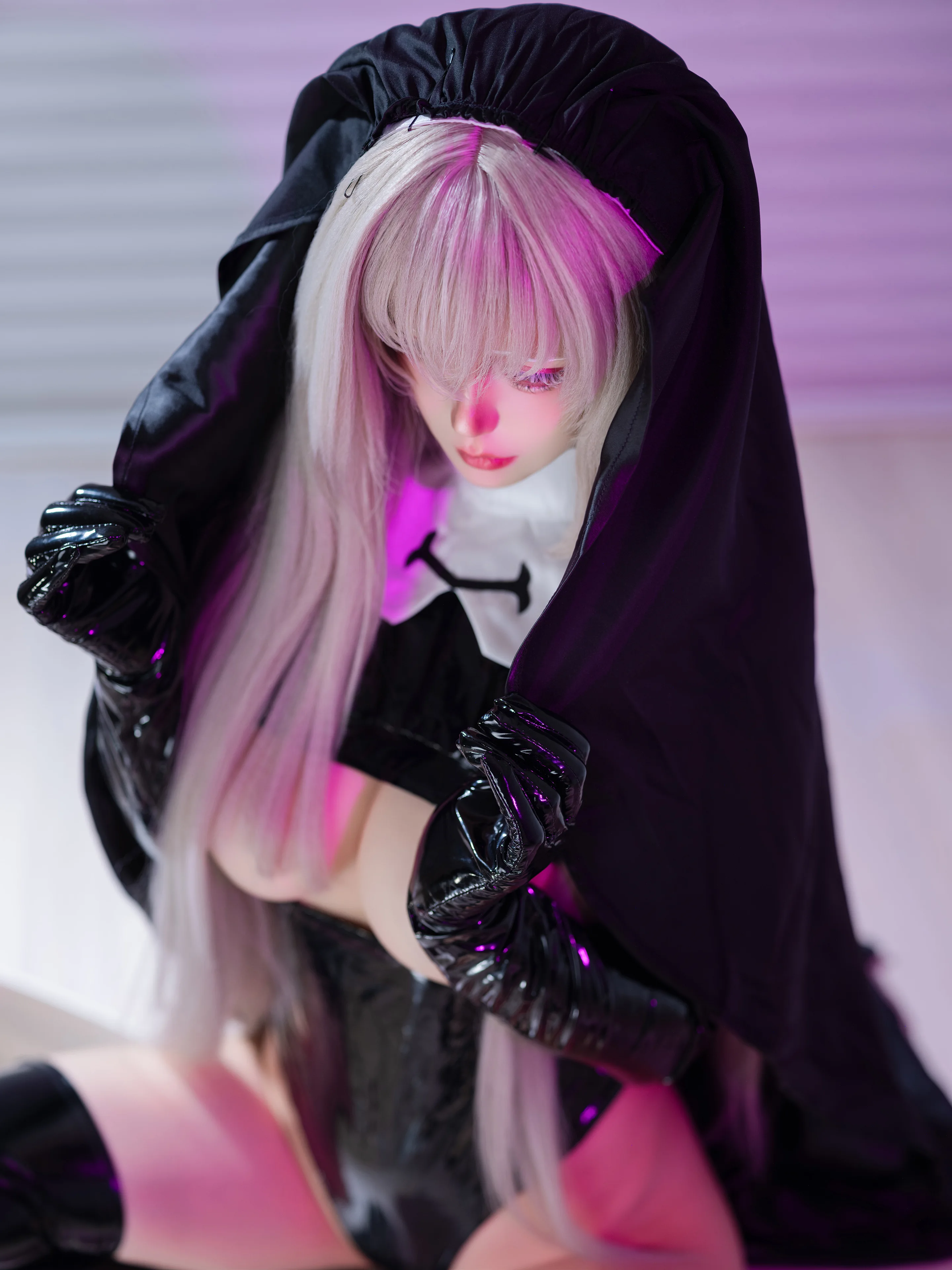 小仓千代w Patreon订阅 蔚蓝档案 歌住樱子同人修女服64P 184 7M - 第35张写真大图