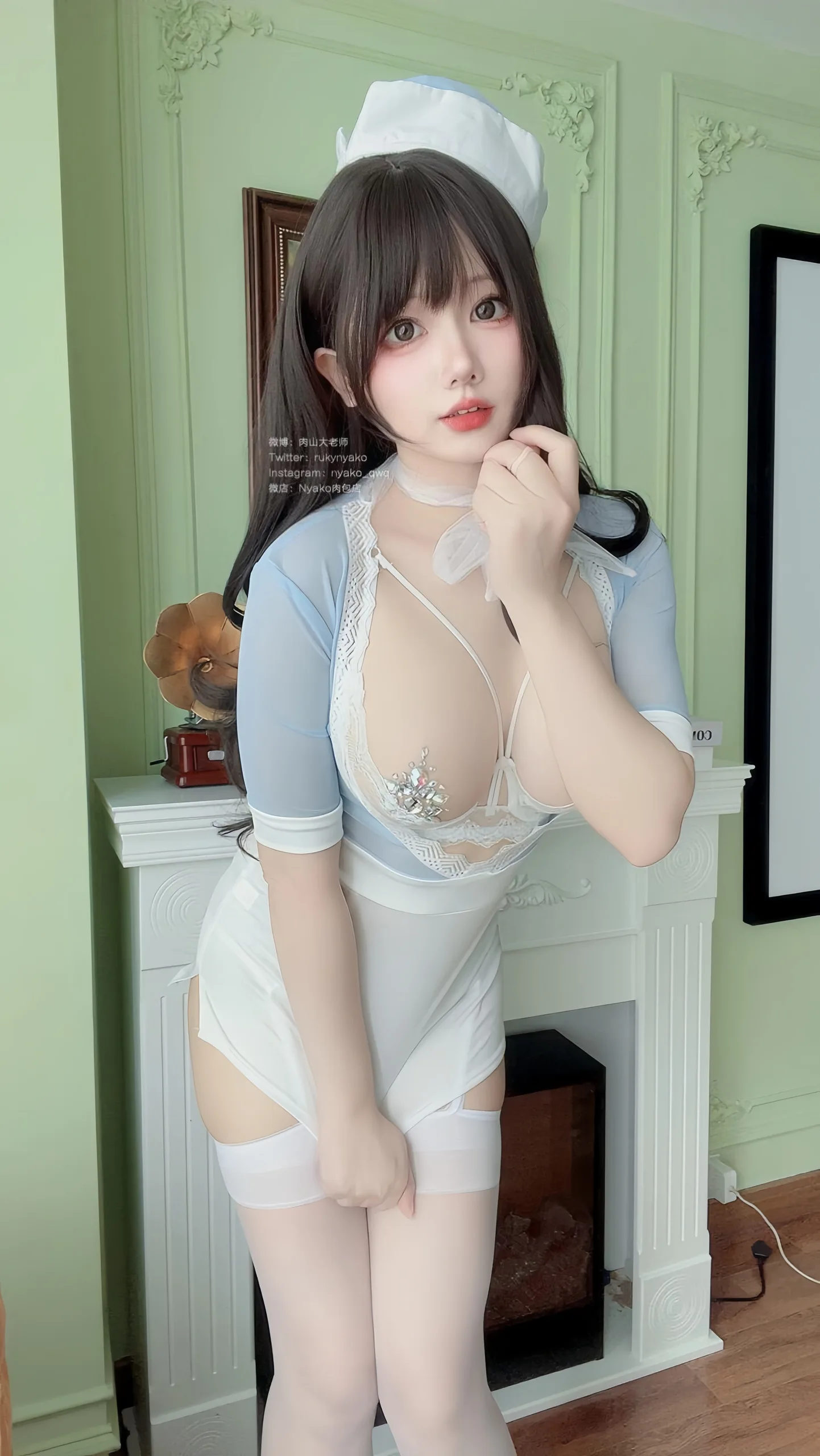 Nyako喵子 自撮り36 性感蓝白 49P - 第33张写真大图