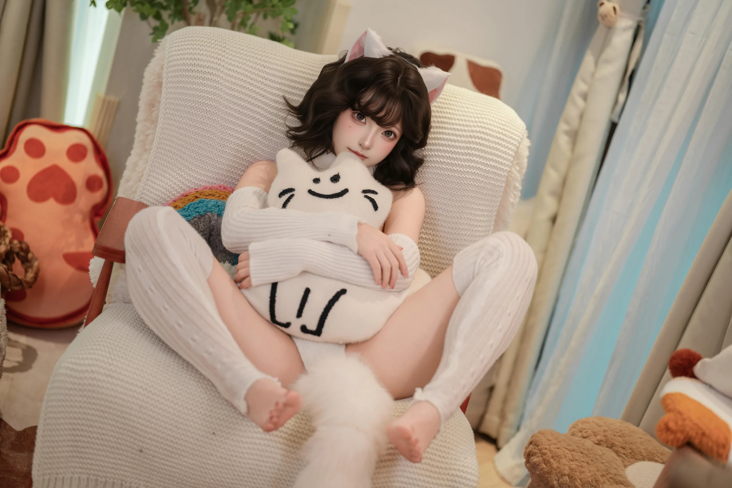 Bangni邦尼 家有小白猫 84P - 第25张写真大图