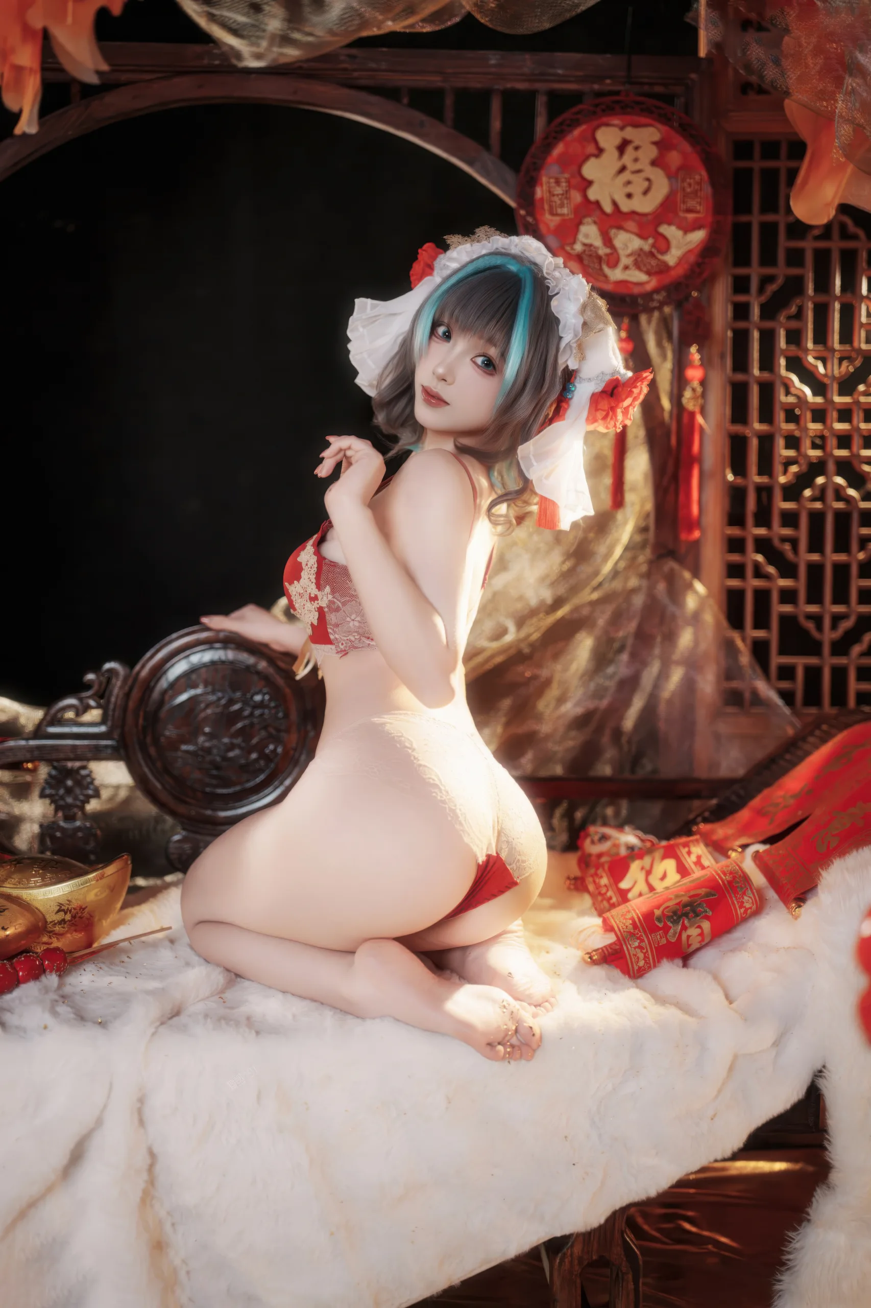 Bangni邦尼 新春柴郡 67P - 第2张写真大图