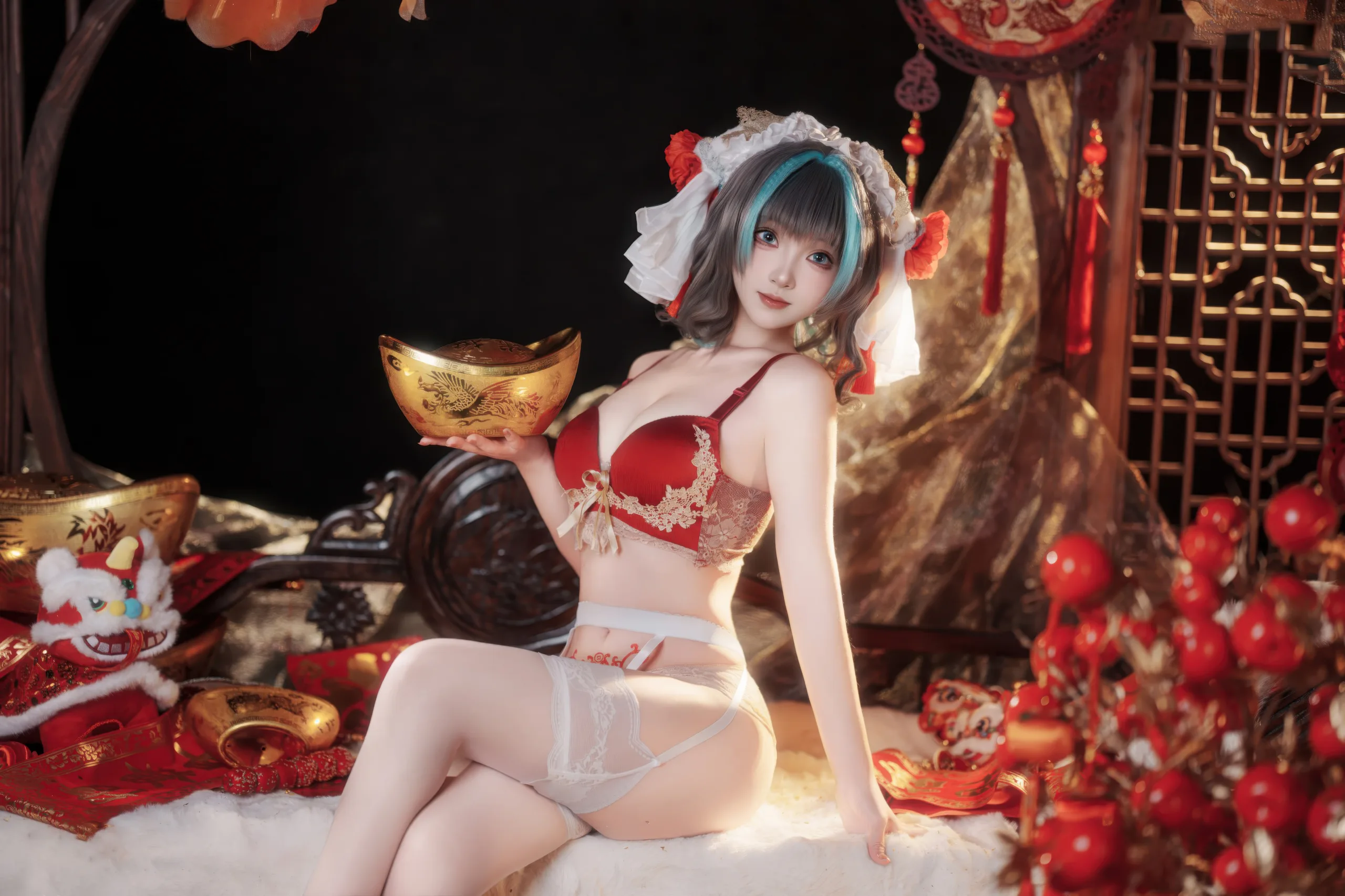 Bangni邦尼 新春柴郡 67P - 第30张写真大图
