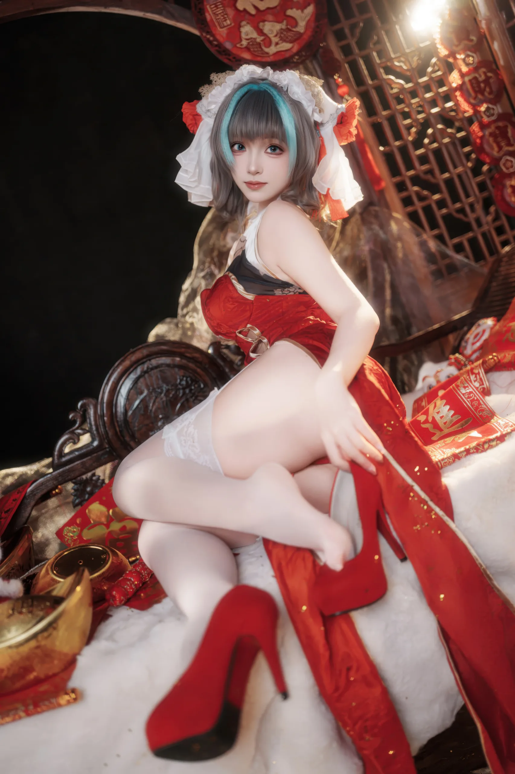 Bangni邦尼 新春柴郡 67P - 第4张写真大图