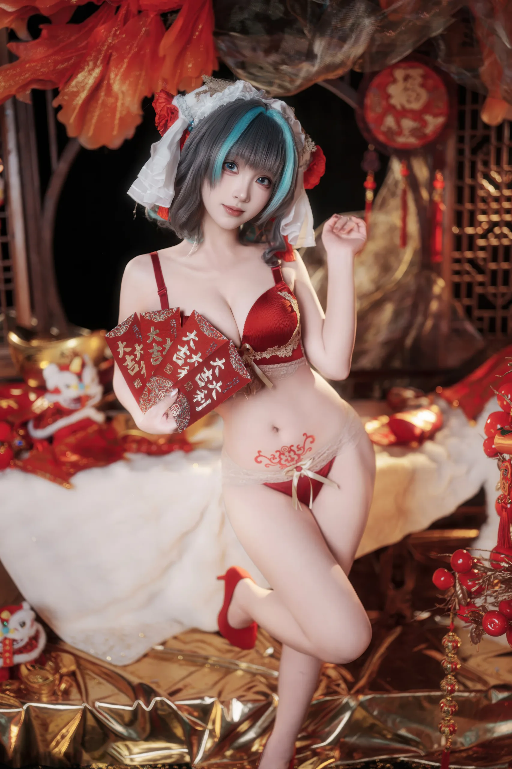 Bangni邦尼 新春柴郡 67P - 第50张写真大图