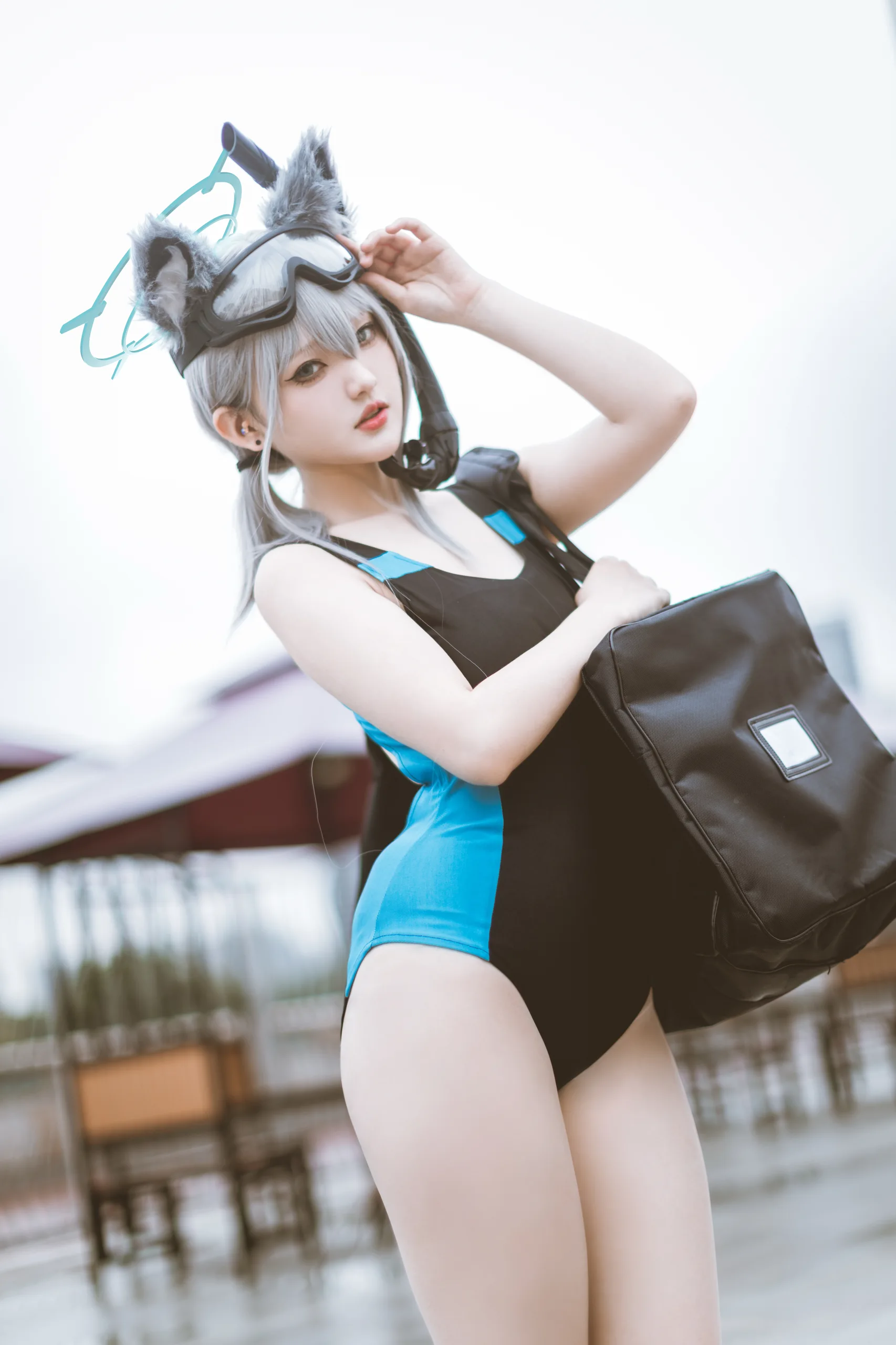Mercurius i 露 蔚蓝档案 砂狼白子 水着 15P - 第4张写真大图