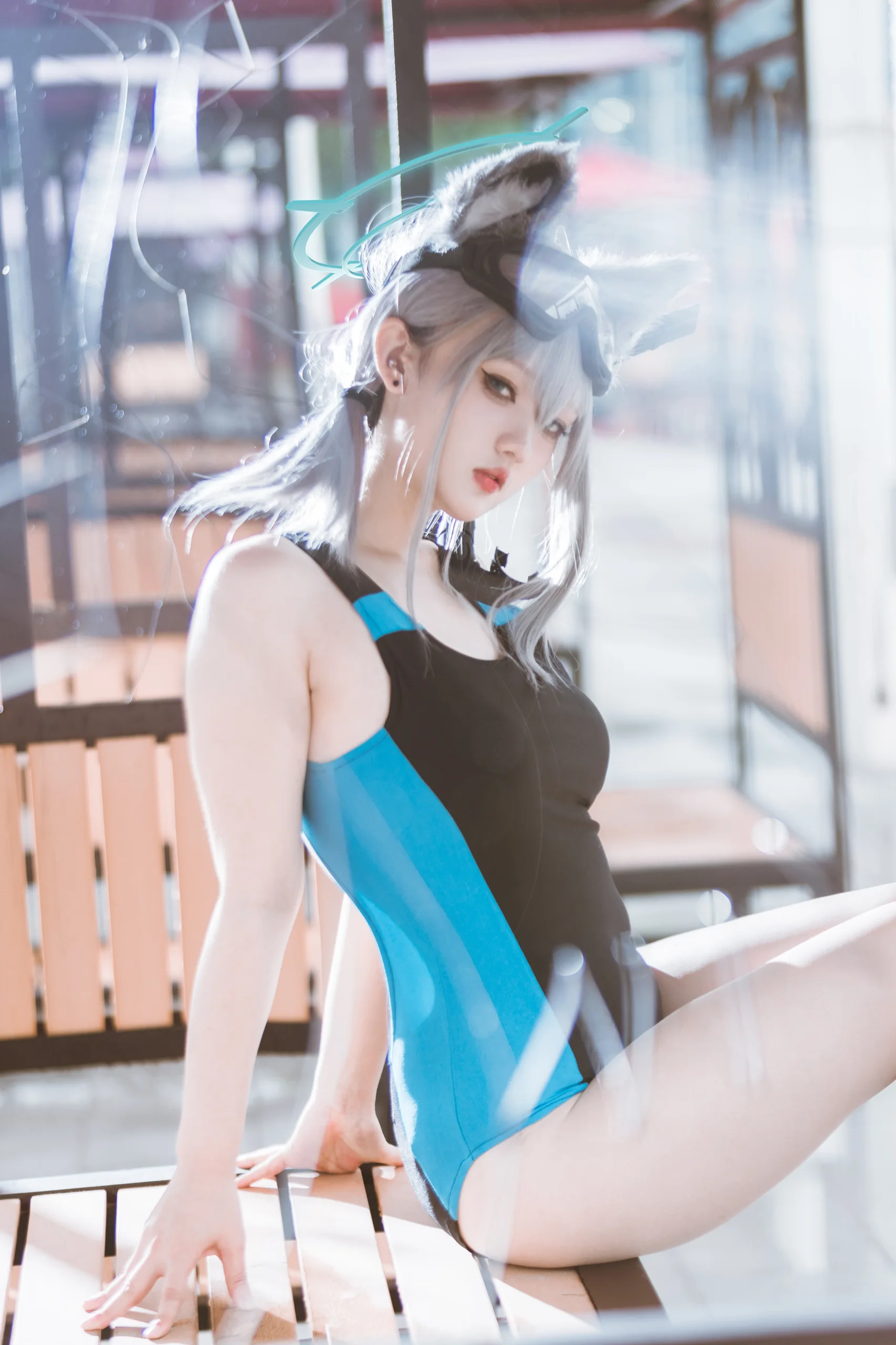 Mercurius i 露 蔚蓝档案 砂狼白子 水着 15P - 第8张写真大图