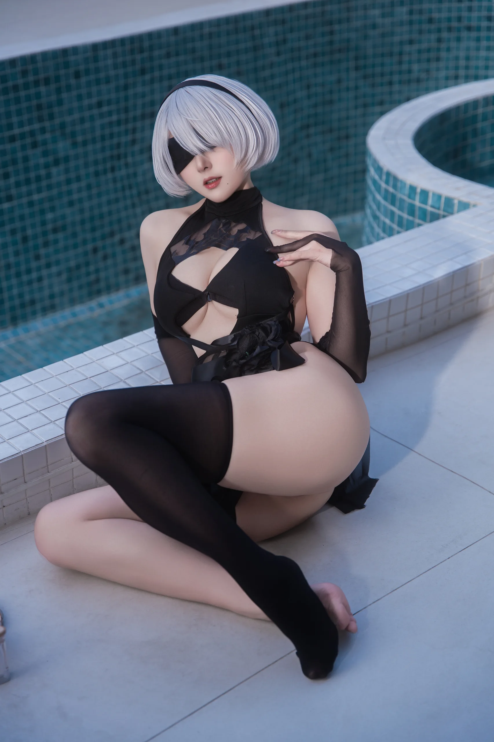 Natsuko夏夏子 NIKKE×NieR 2B水着 83P - 第12张写真大图