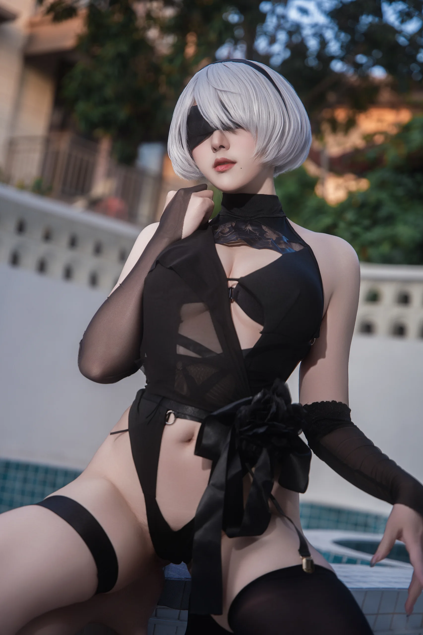 Natsuko夏夏子 NIKKE×NieR 2B水着 83P - 第2张写真大图