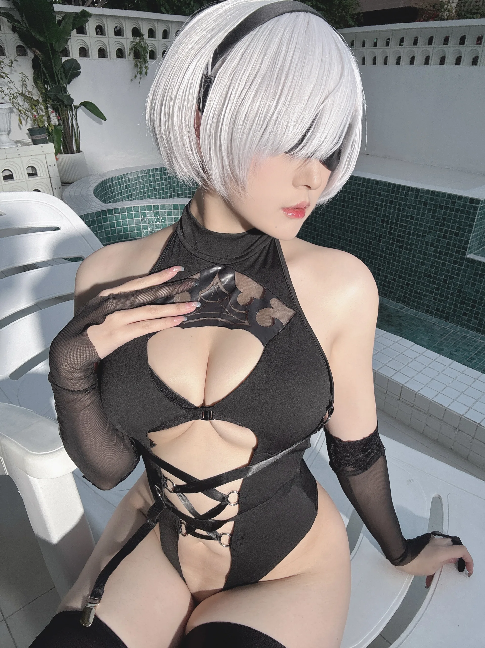 Natsuko夏夏子 NIKKE×NieR 2B水着 83P - 第64张写真大图