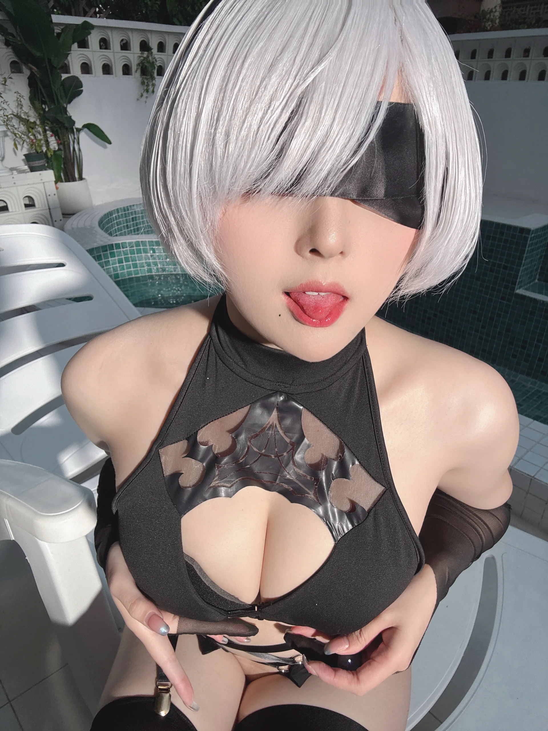 Natsuko夏夏子 NIKKE×NieR 2B水着 83P - 第75张写真大图