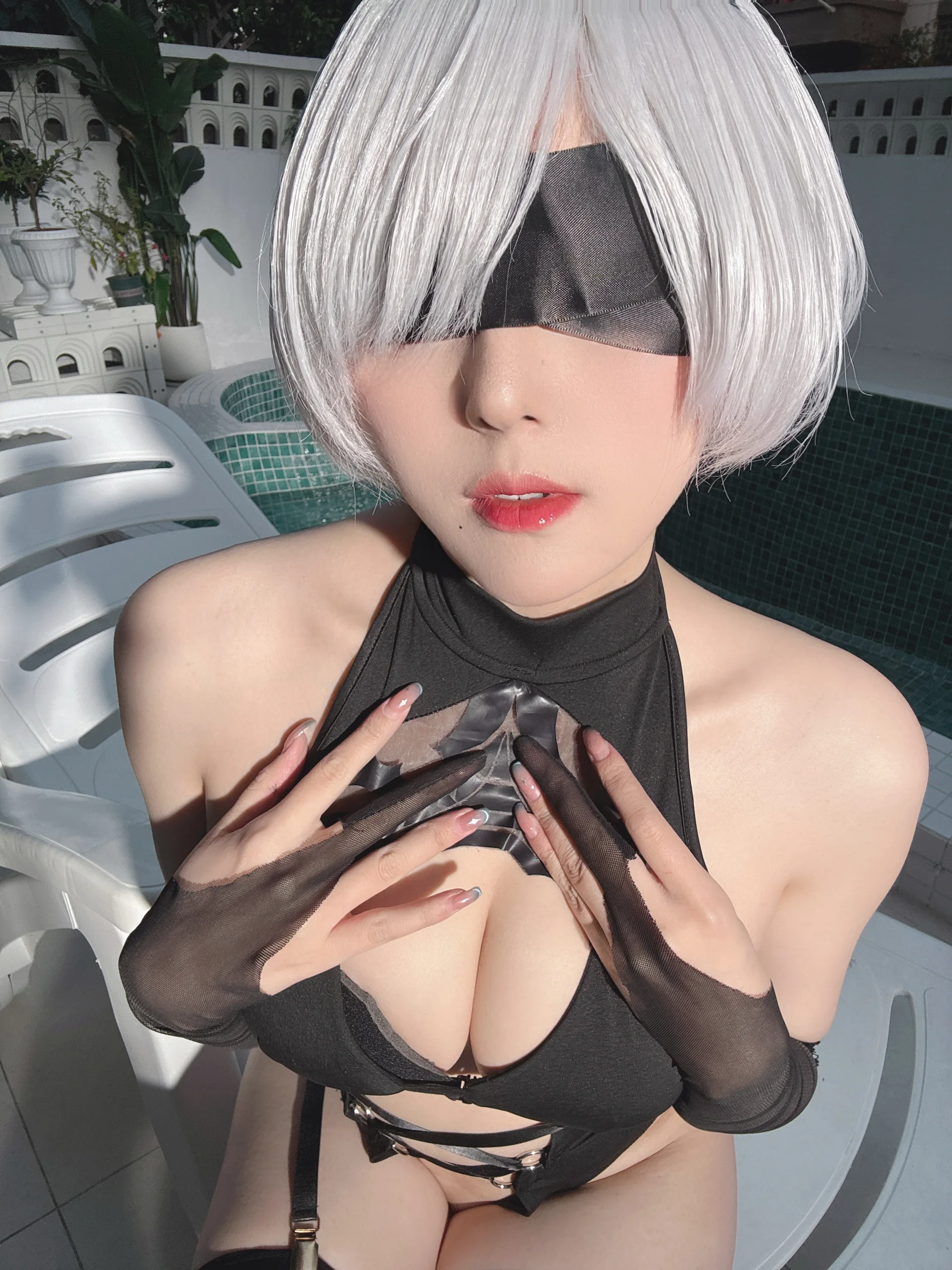Natsuko夏夏子 NIKKE×NieR 2B水着 83P - 第77张写真大图