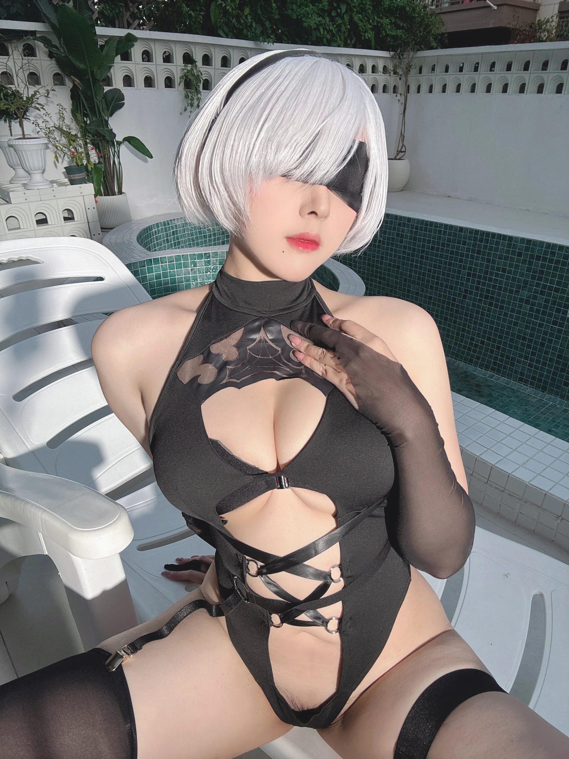 Natsuko夏夏子 NIKKE×NieR 2B水着 83P - 第79张写真大图