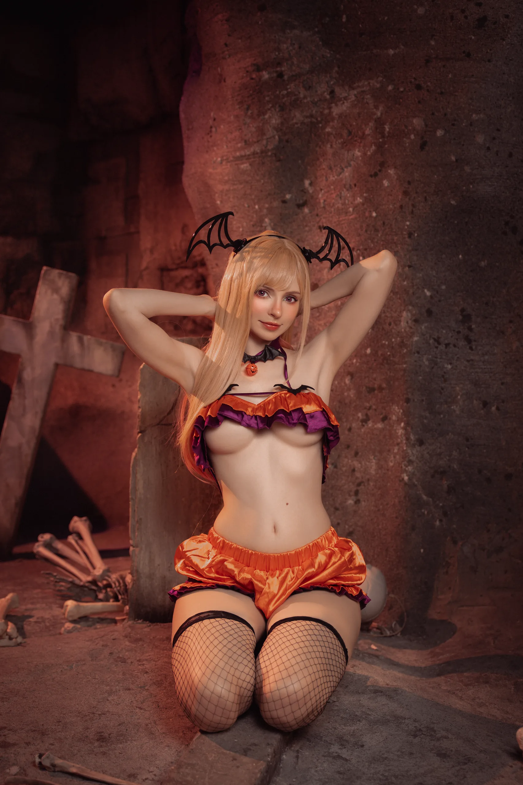 Peach milky Marin Halloween 50P - 第11张写真大图