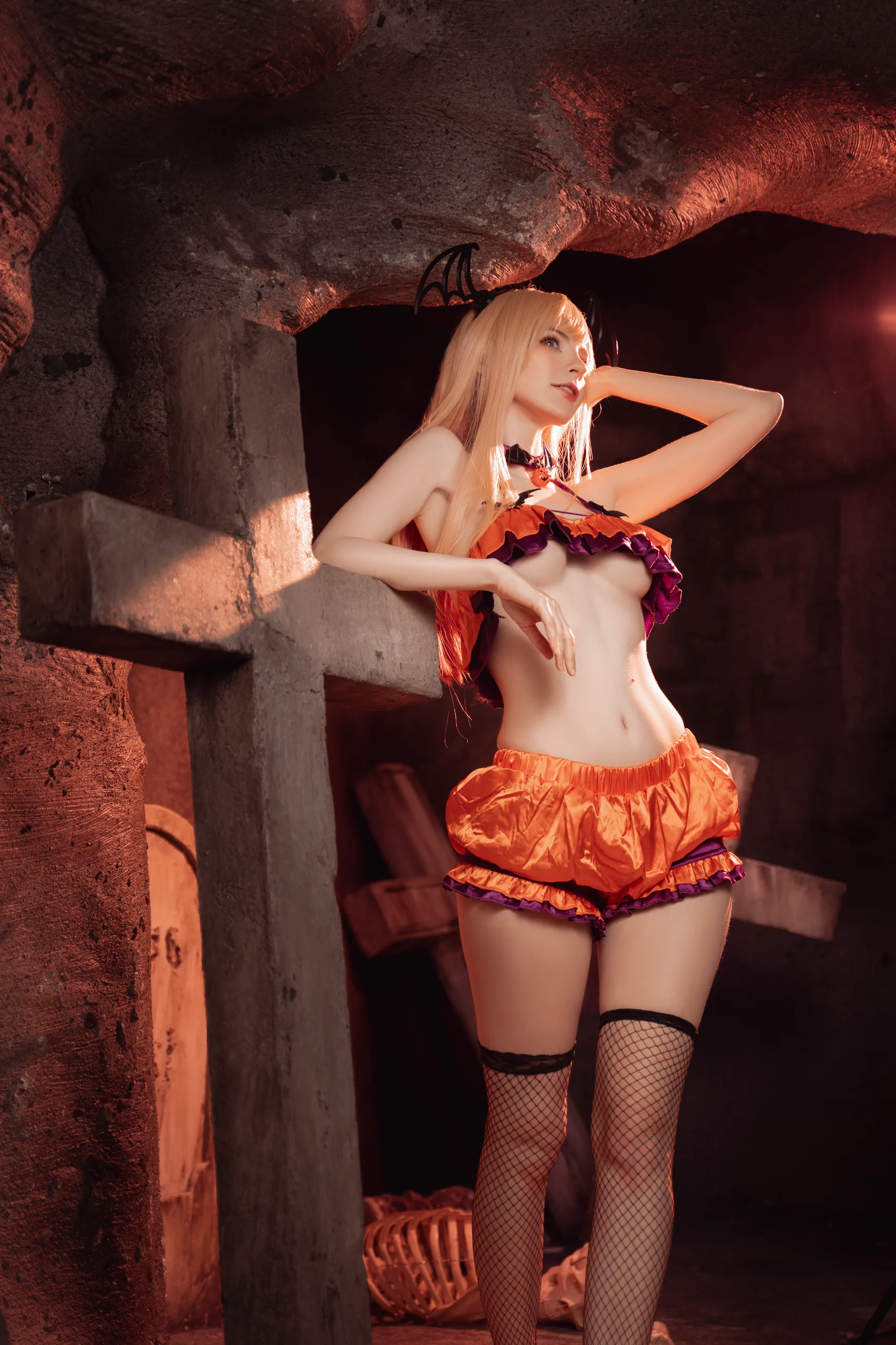 Peach milky Marin Halloween 50P - 第15张写真大图