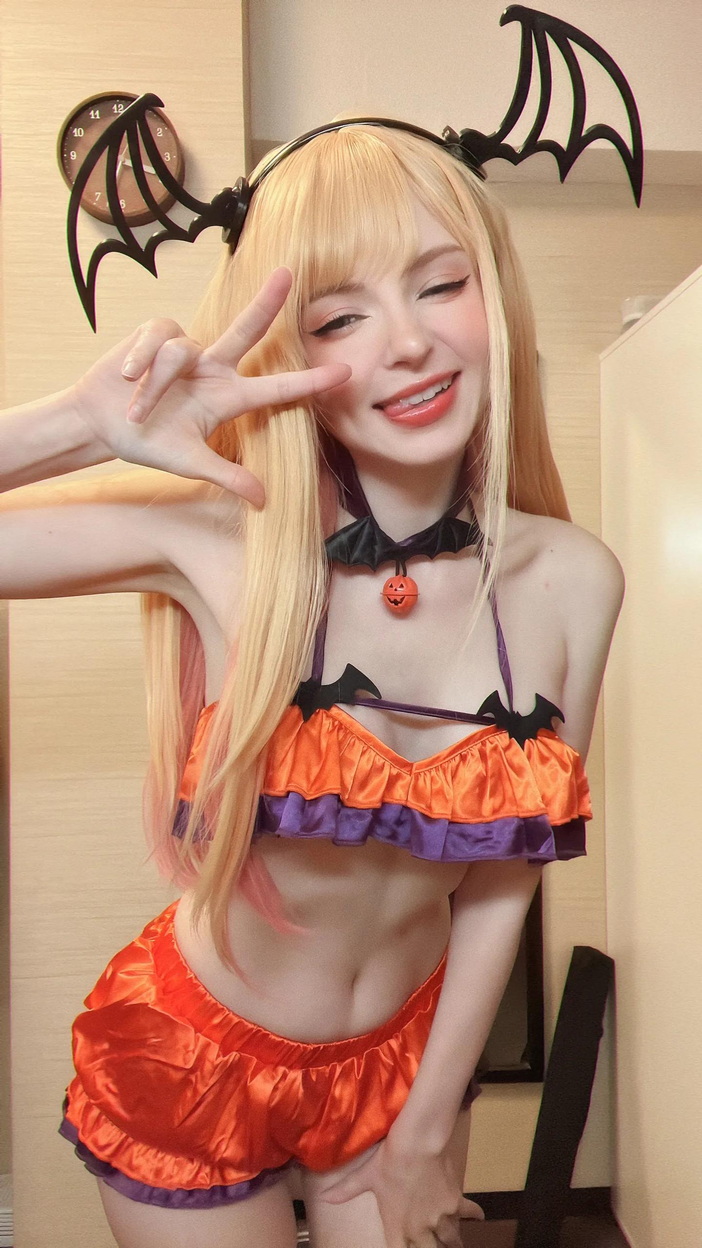 Peach milky Marin Halloween 50P - 第2张写真大图