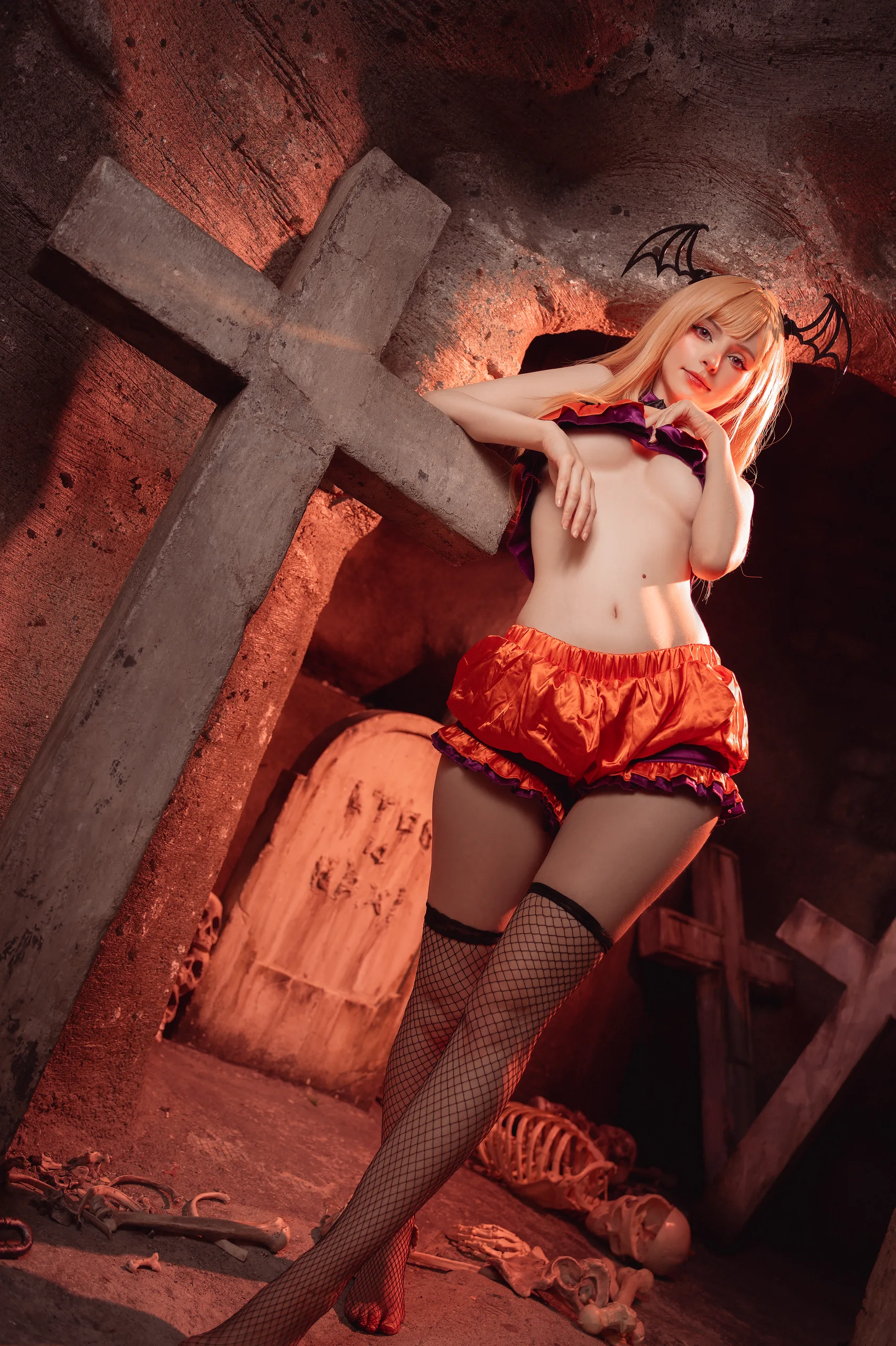 Peach milky Marin Halloween 50P - 第42张写真大图