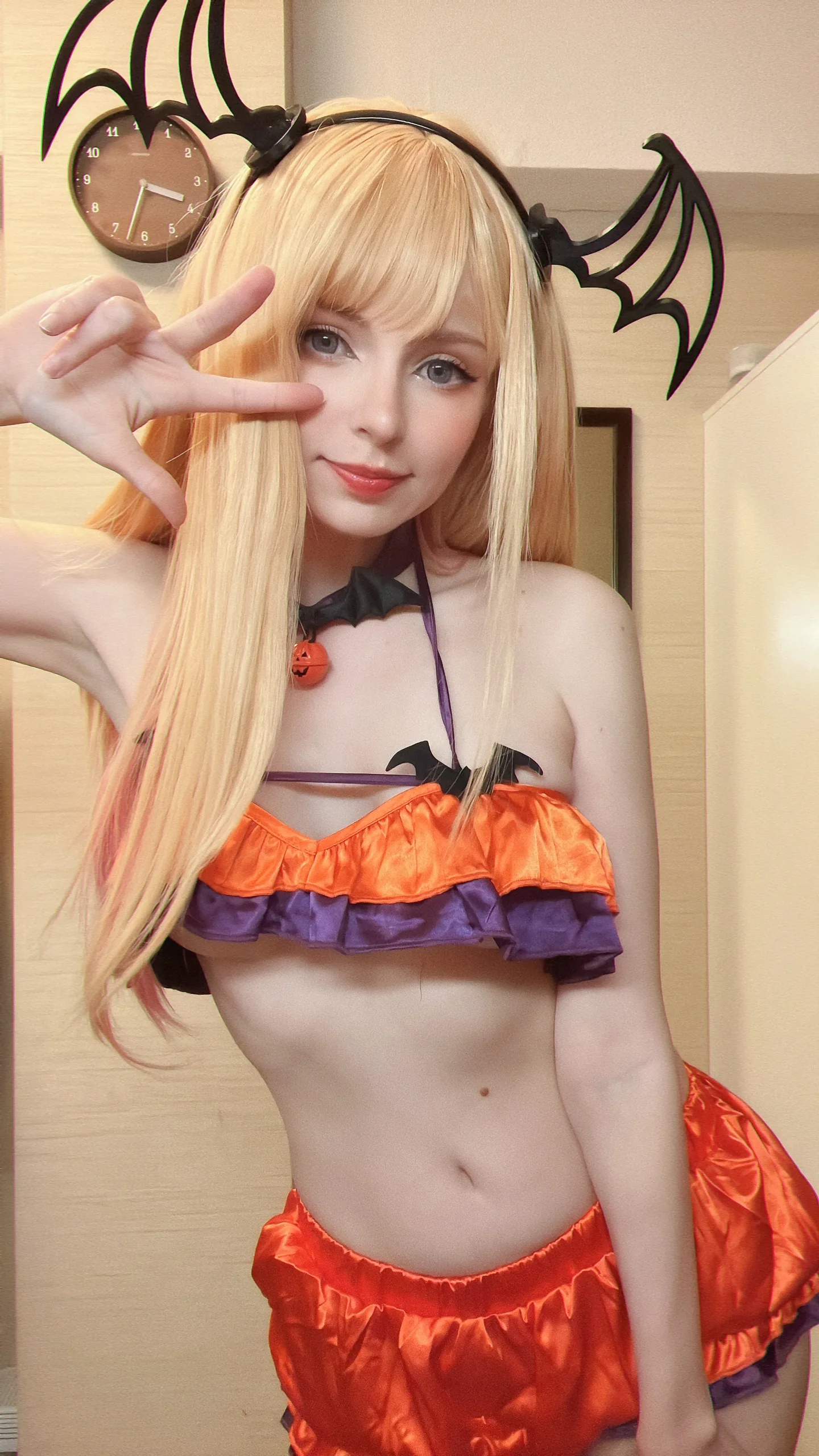 Peach milky Marin Halloween 50P - 第49张写真大图