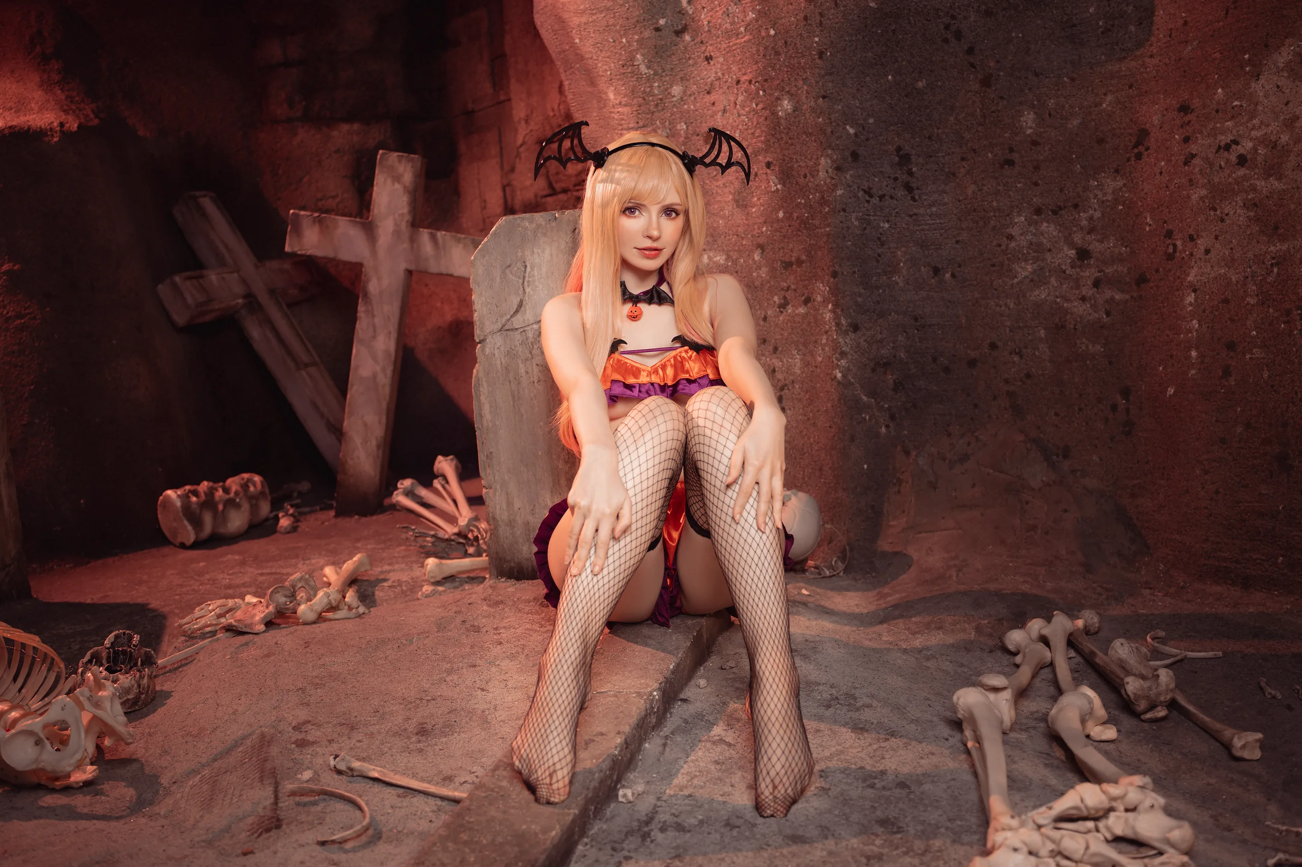 Peach milky Marin Halloween 50P - 第7张写真大图