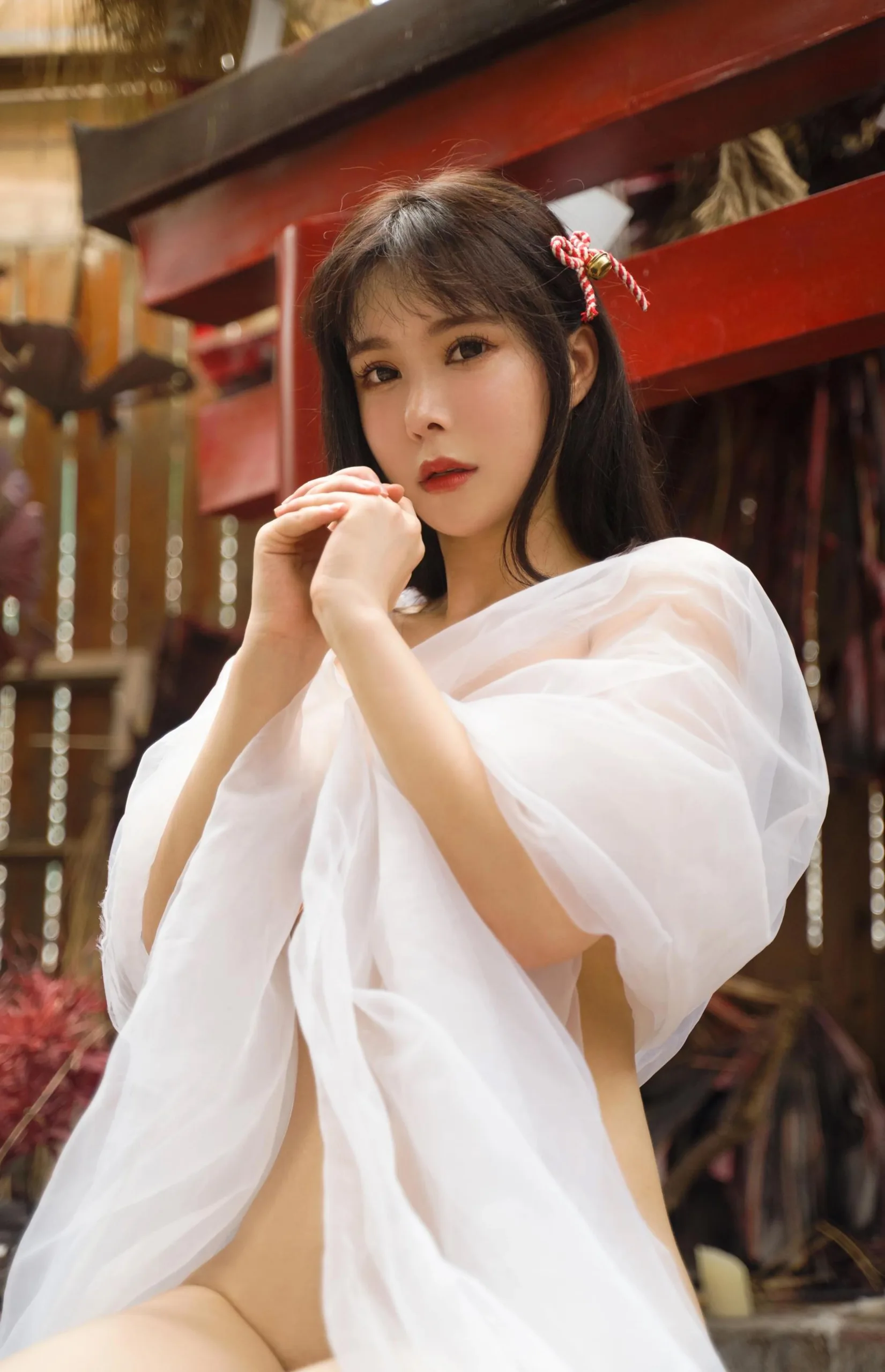 亚马逊鲶鱼 神社符纸巫女 96P - 第68张写真大图